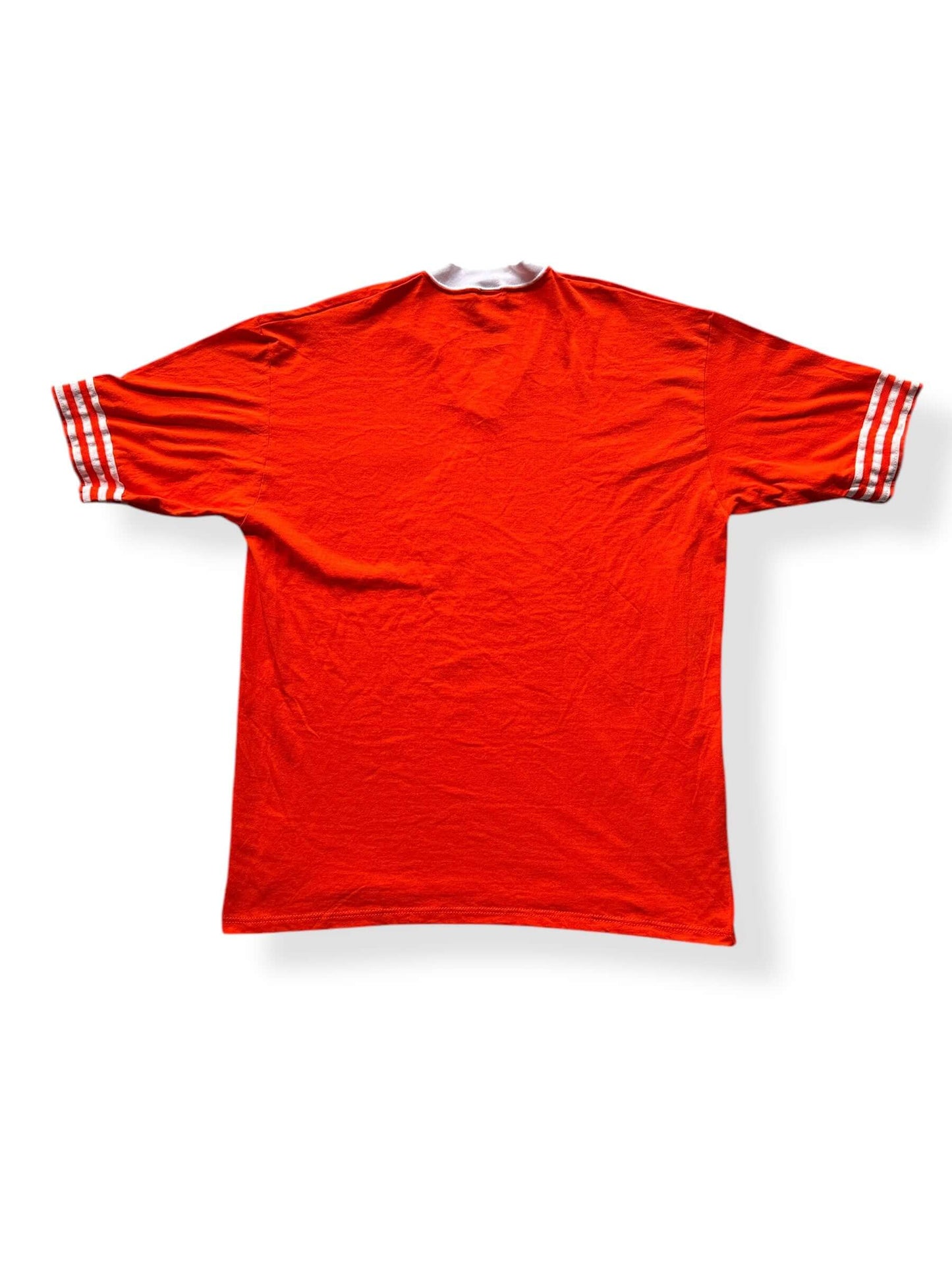 Back of Vintage Orange Jerzees Jersey SZ L