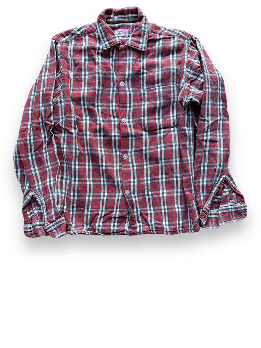 Front View of Vintage Nelson Paige Cotton Flannel SZ L | Vintage Loop Collar Shirt Seattle | Barn Owl Vintage Seattle