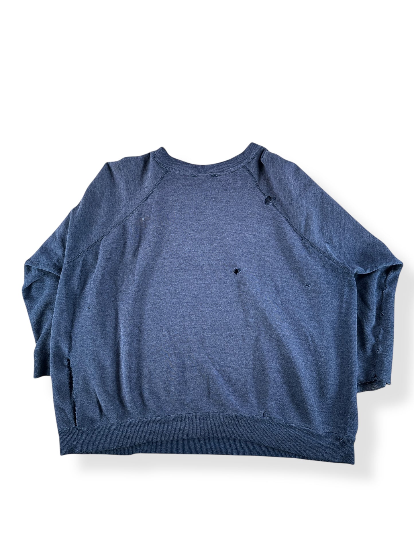 Back of Vintage Chopped Up Navy Annapolis Sweatshirt SZ L