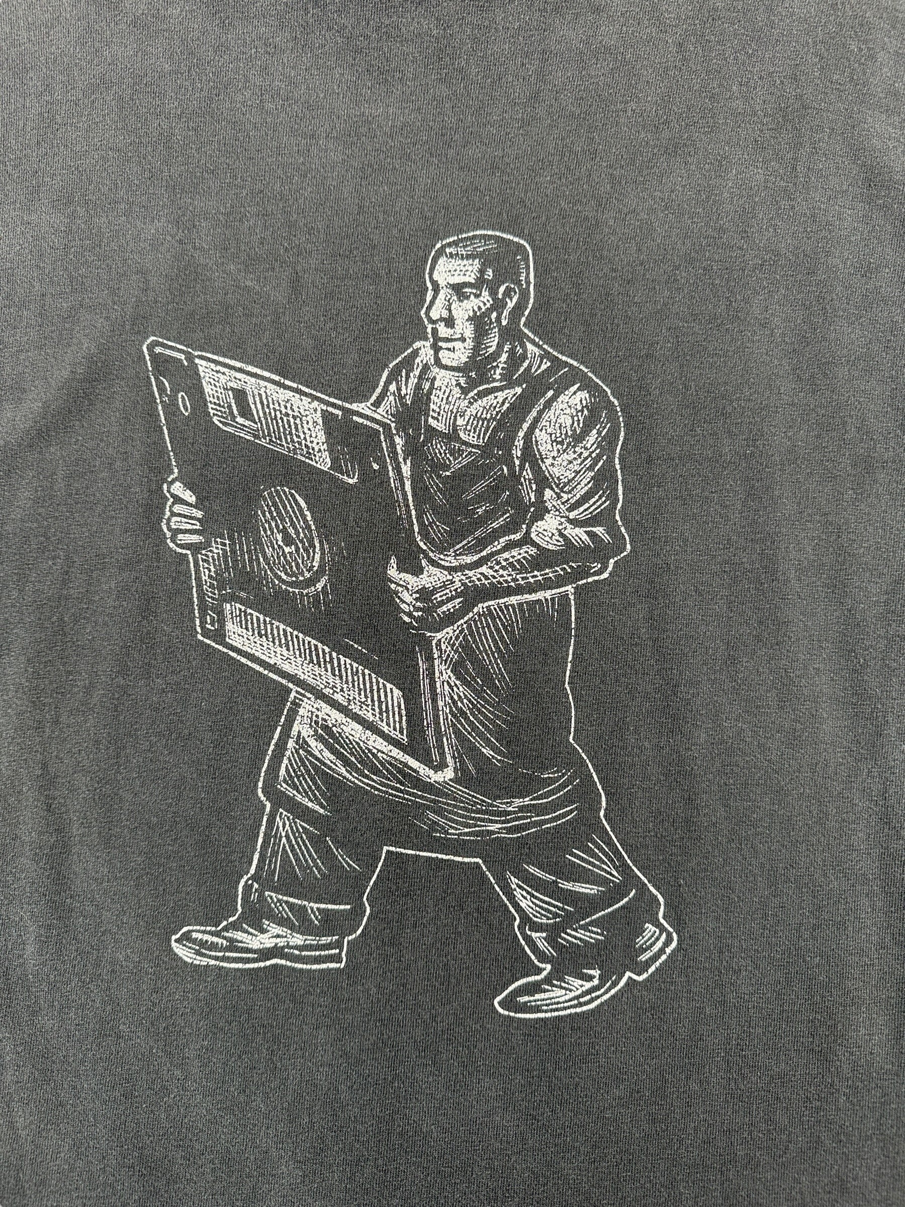 Back Graphic of Vintage Code Warrior Longsleeve Tee SZ XL