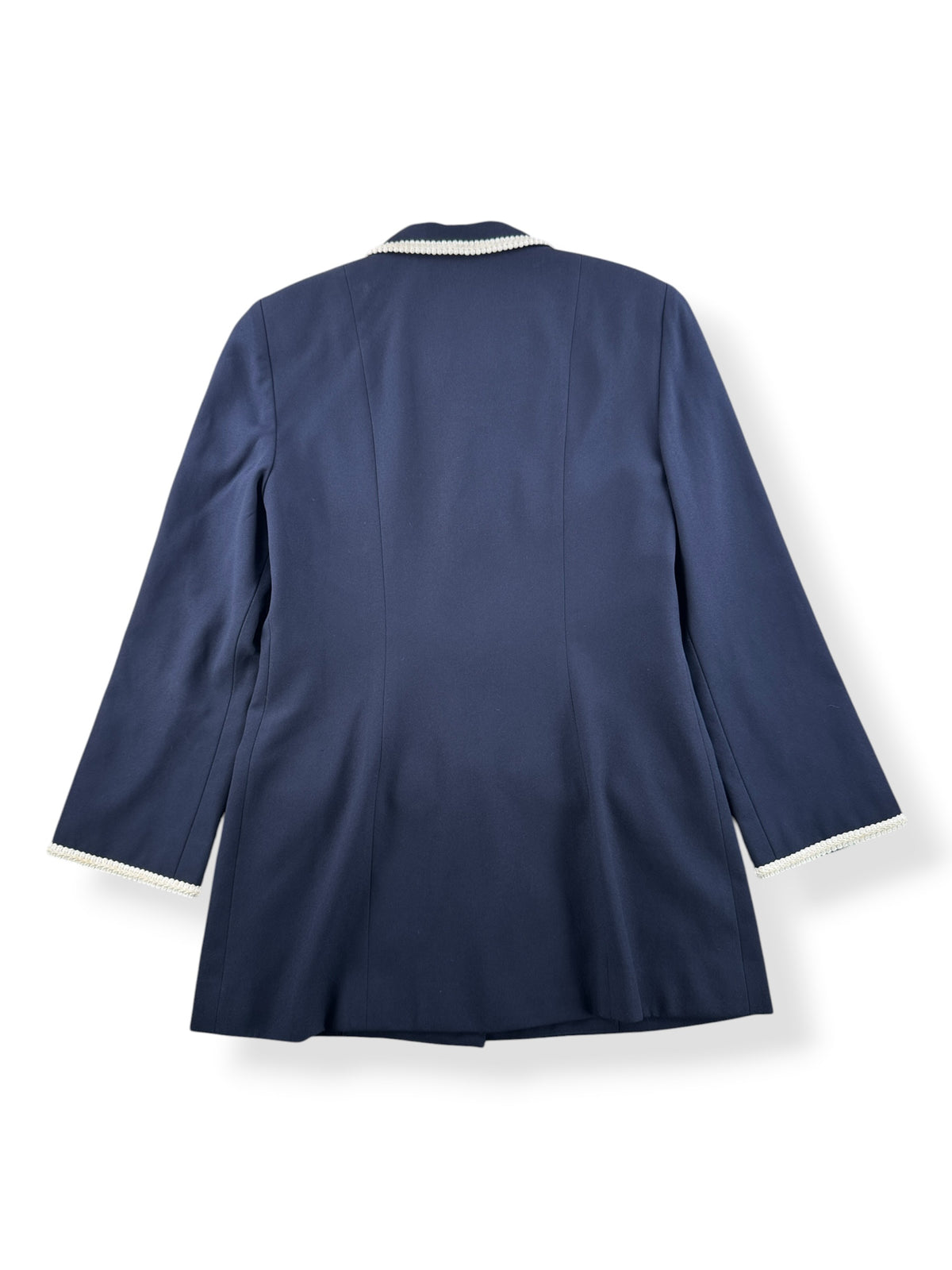 Back of Vintage Designer Blazer with Amazing Pearly Sunburst Buttons SZ M/L
