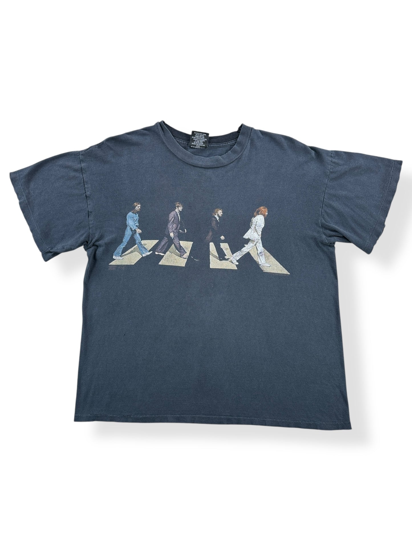 Front of Vintage Canada Made Beatles Abbey Road Single Stitch Tee SZ XL