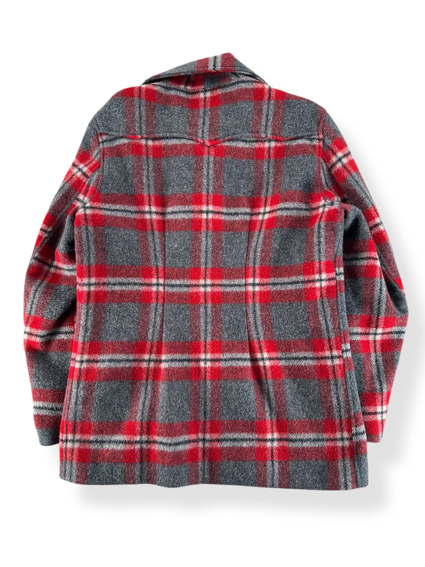 Back of Vintage H Bar C Wool Jacket SZ M AS IS