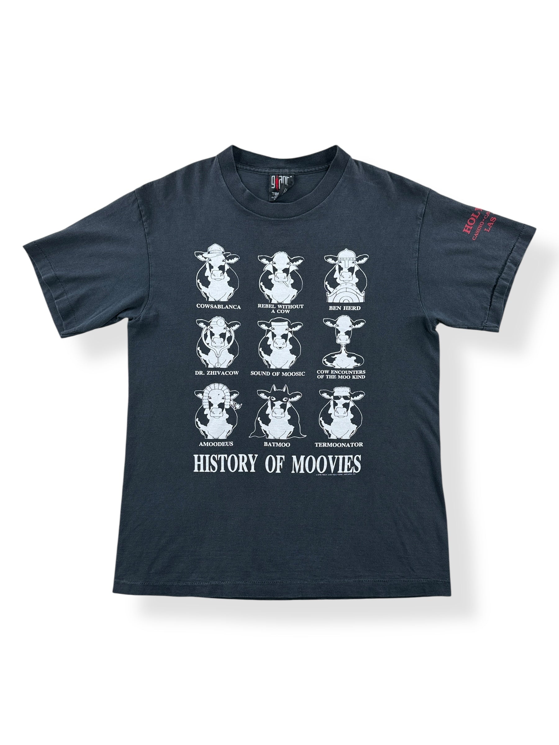 Front of Vintage Cow Pun Tee SZ M