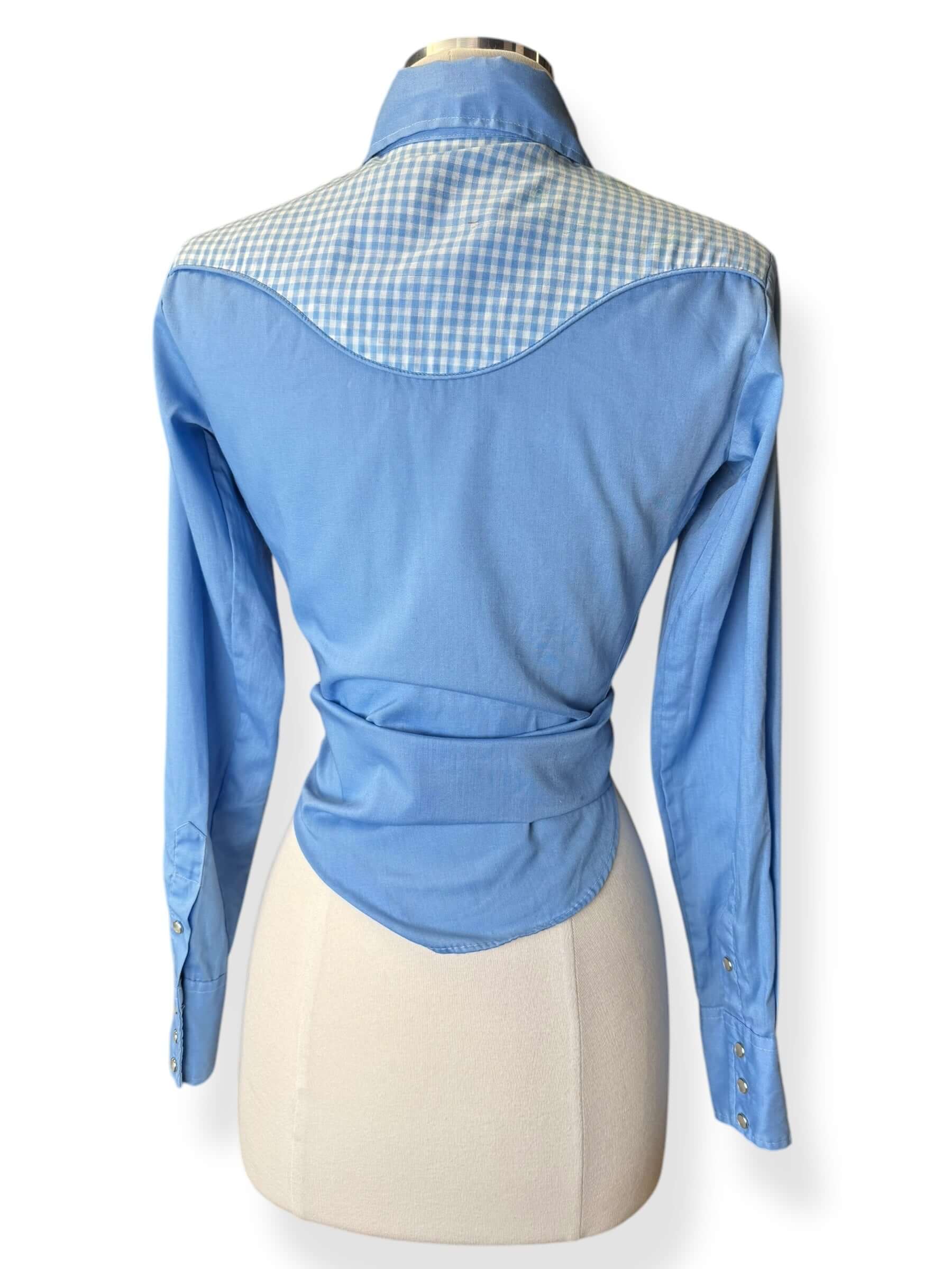 Back view of 1980s Panhandle Slim Ladies Pearl Snap M