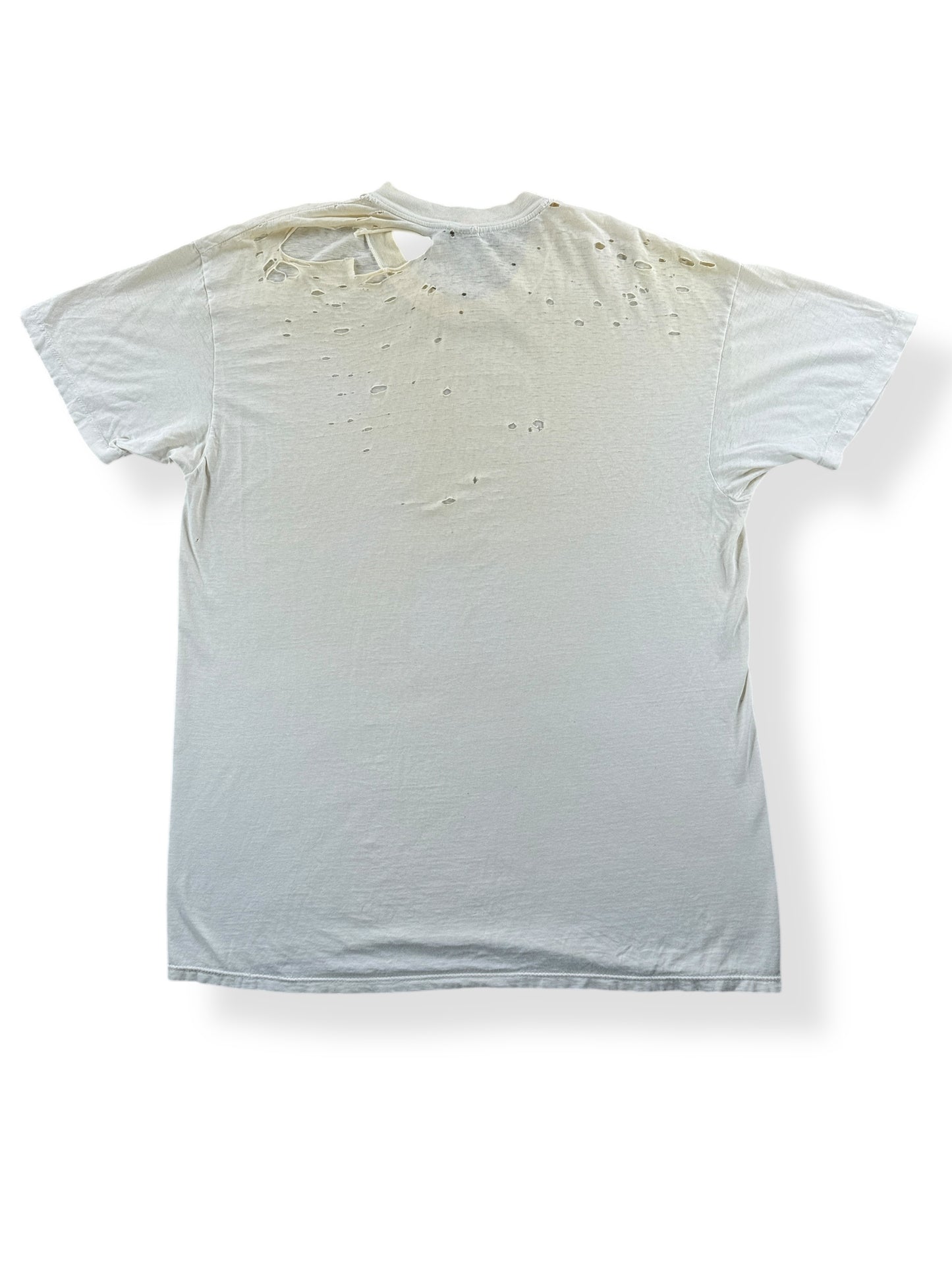 Back of Vintage Hanes Blank Thrasher Tee B SZ XL