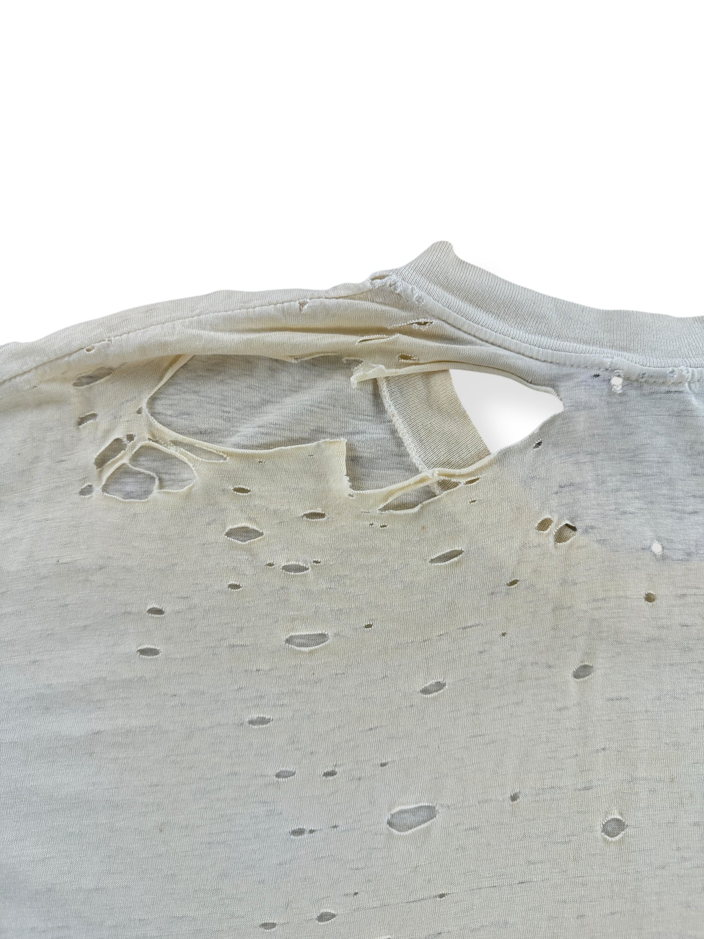 Distressing on Back of Vintage Hanes Blank Thrasher Tee B SZ XL