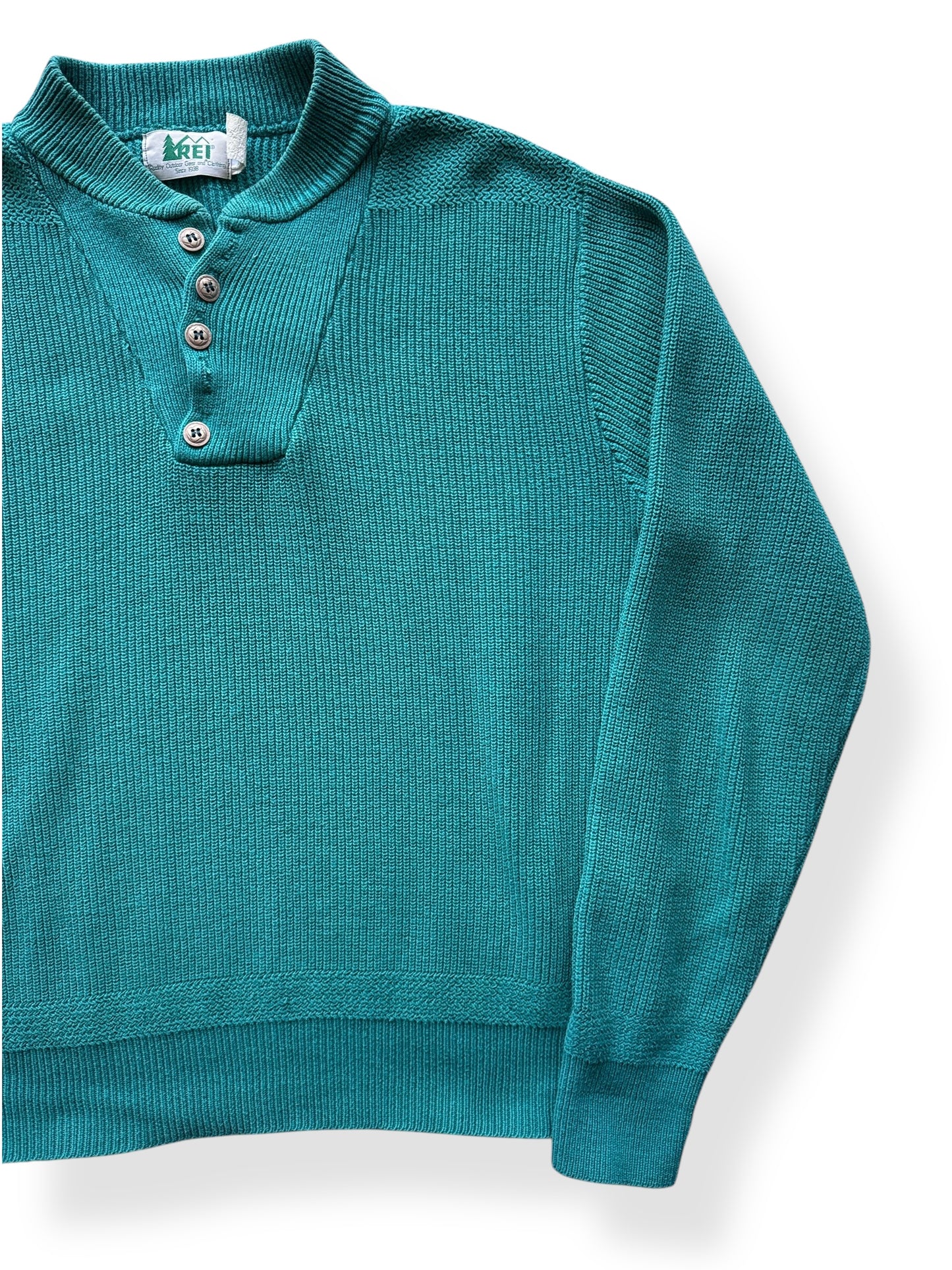 Front Left of Vintage REI Cotton Sweater SZ S