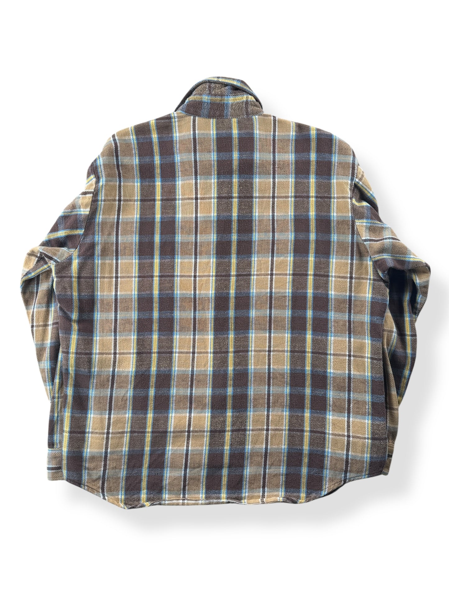Back of Vintage Earth Toned Big Mac Cotton Flannel SZ L