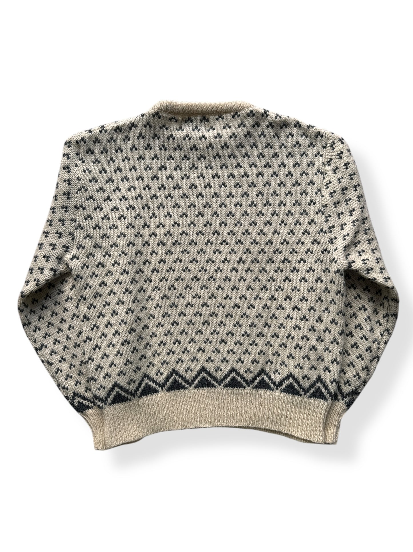 Back of Vintage Environmental Clothing Co Knit Sweater SZ XL