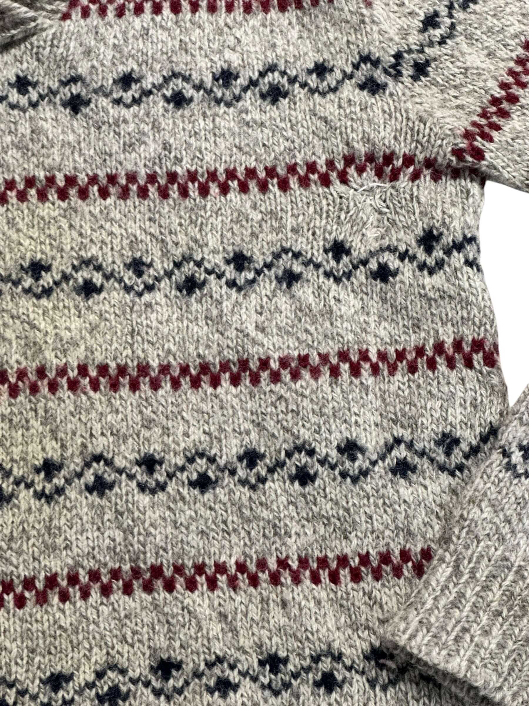 Mended spot of 1980s Collared Preppy Sweater M