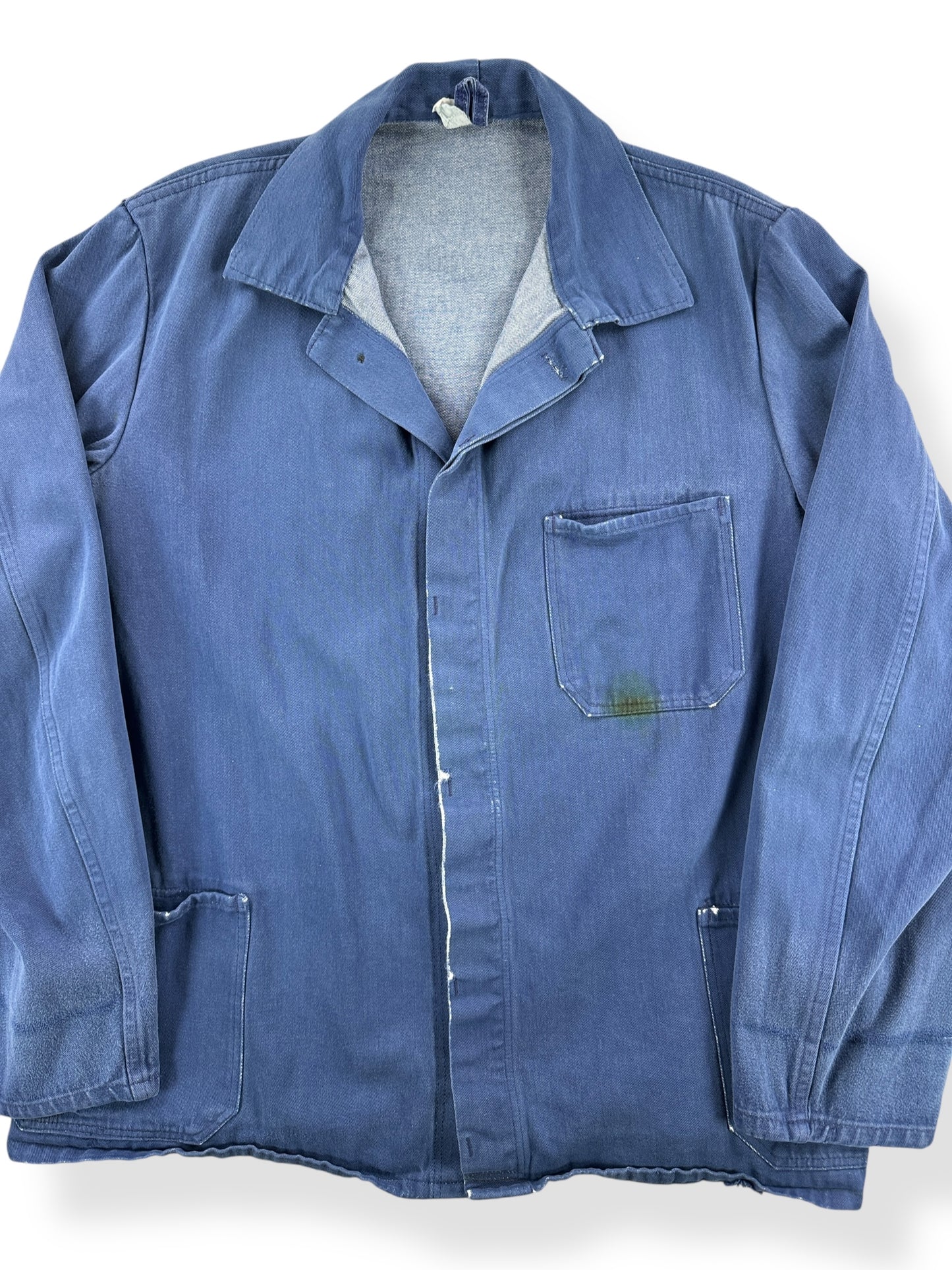 Front Close Up of Vintage Euro Work Jacket SZ L