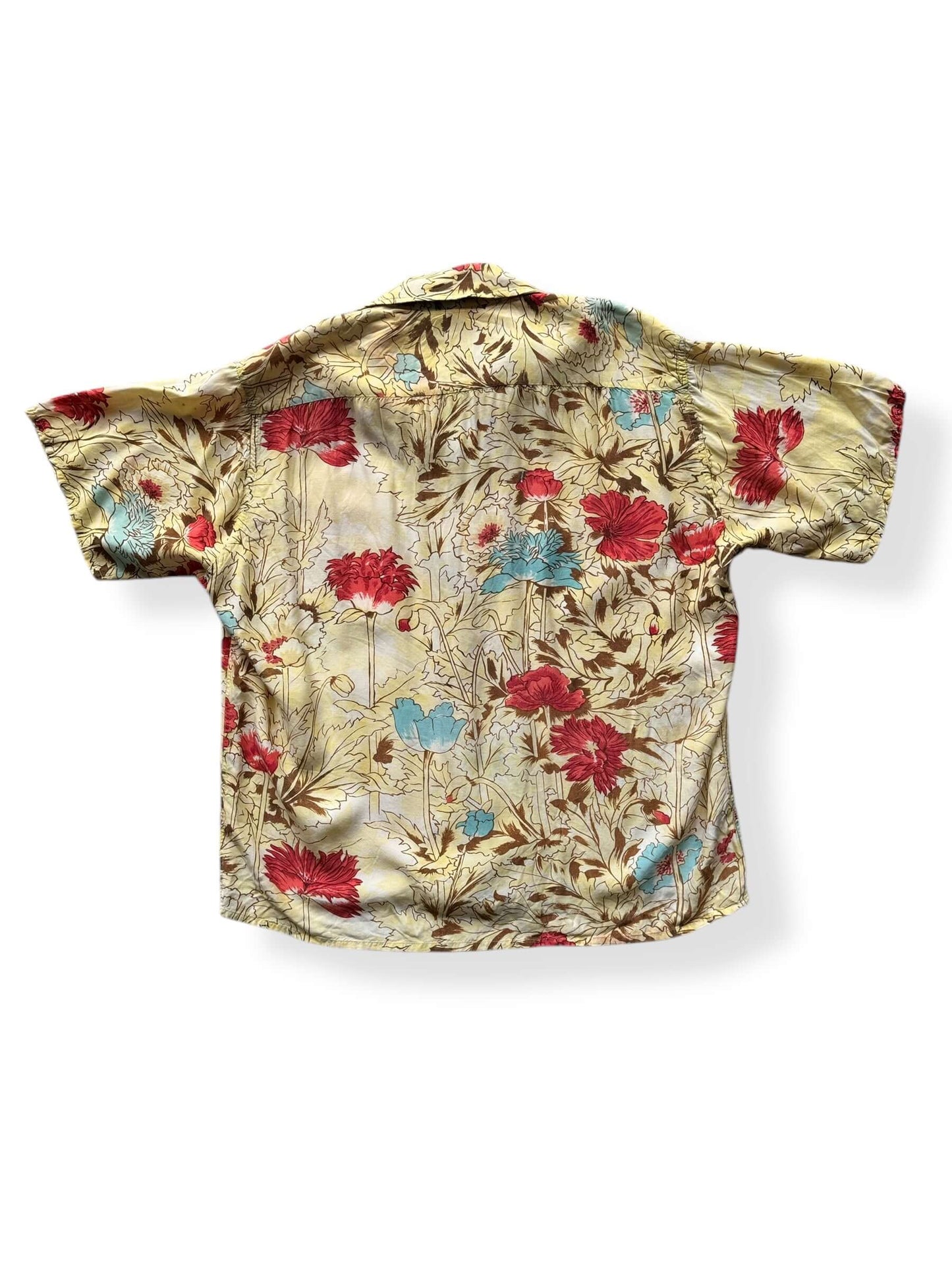 Back of Vintage Tahitian Aloha Shirt SZ L