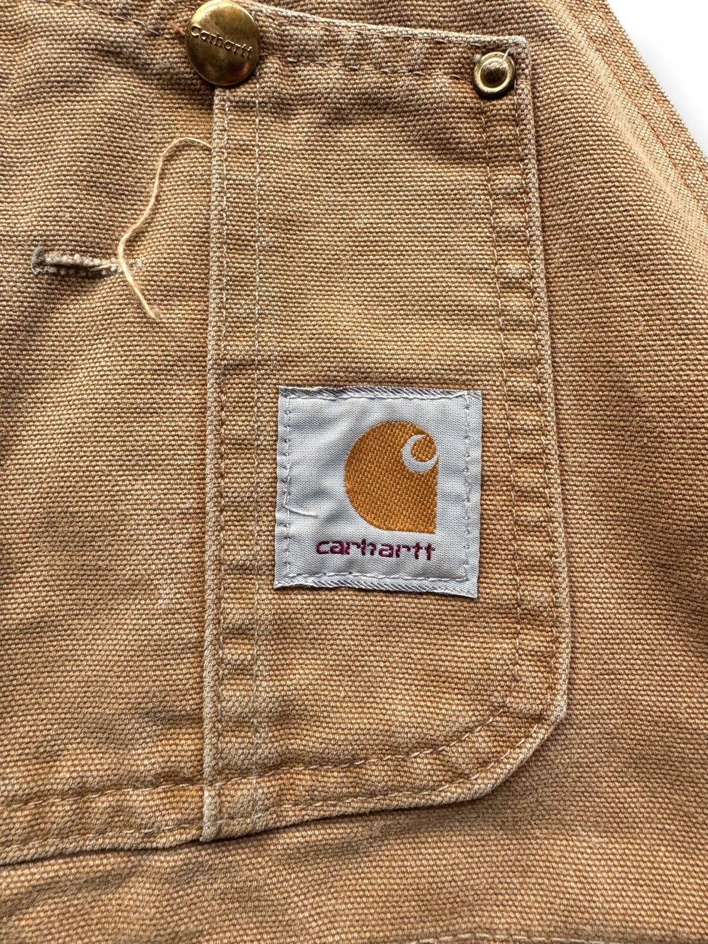 Front Label on Vintage Carhartt Bib Overalls W36
