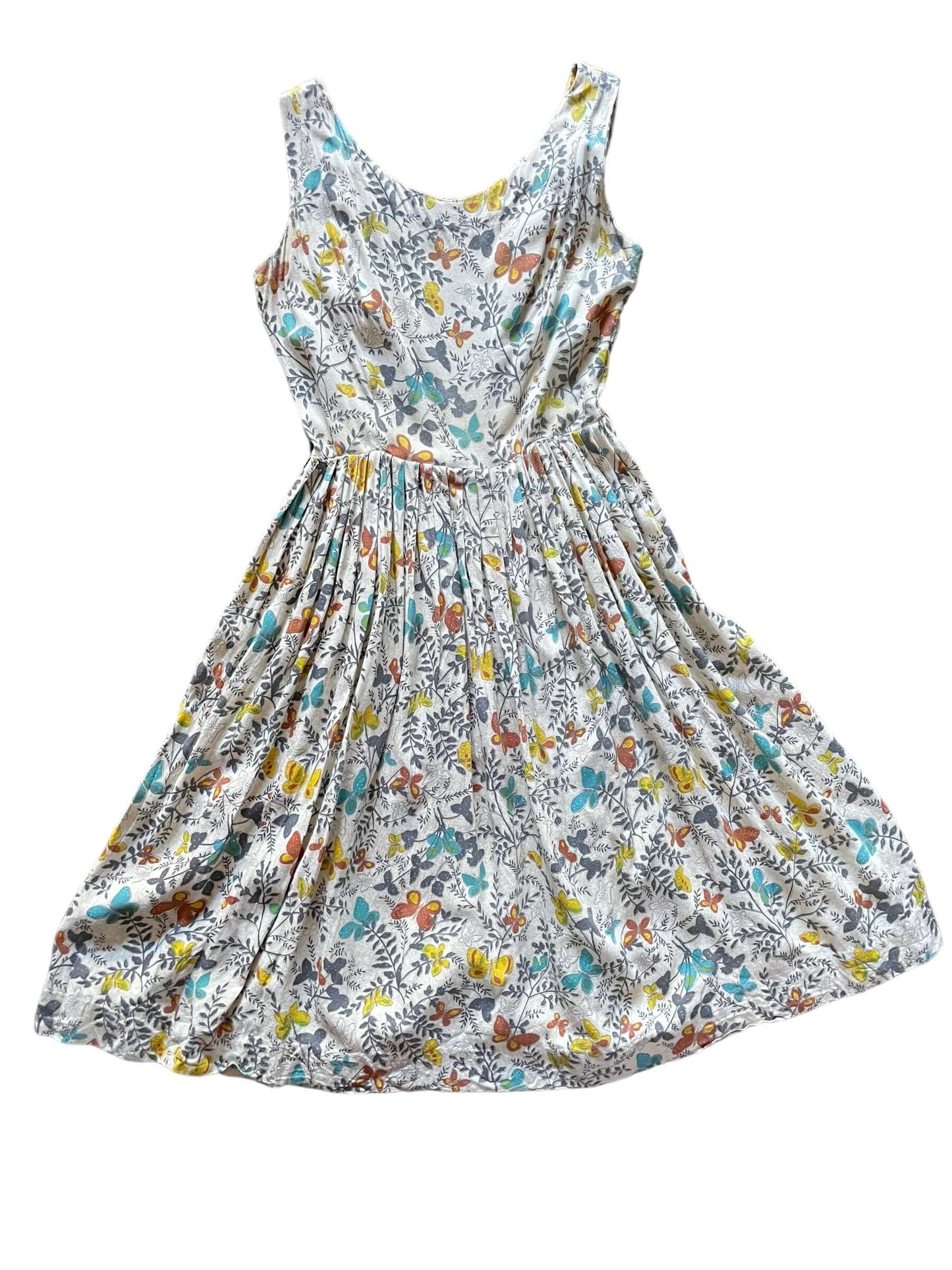 Full front view of Vintage 1950s Jonathan Logan Butterfly Dress | Barn Owl Vintage Dresses | Seattle Vintage Ladies Clothing