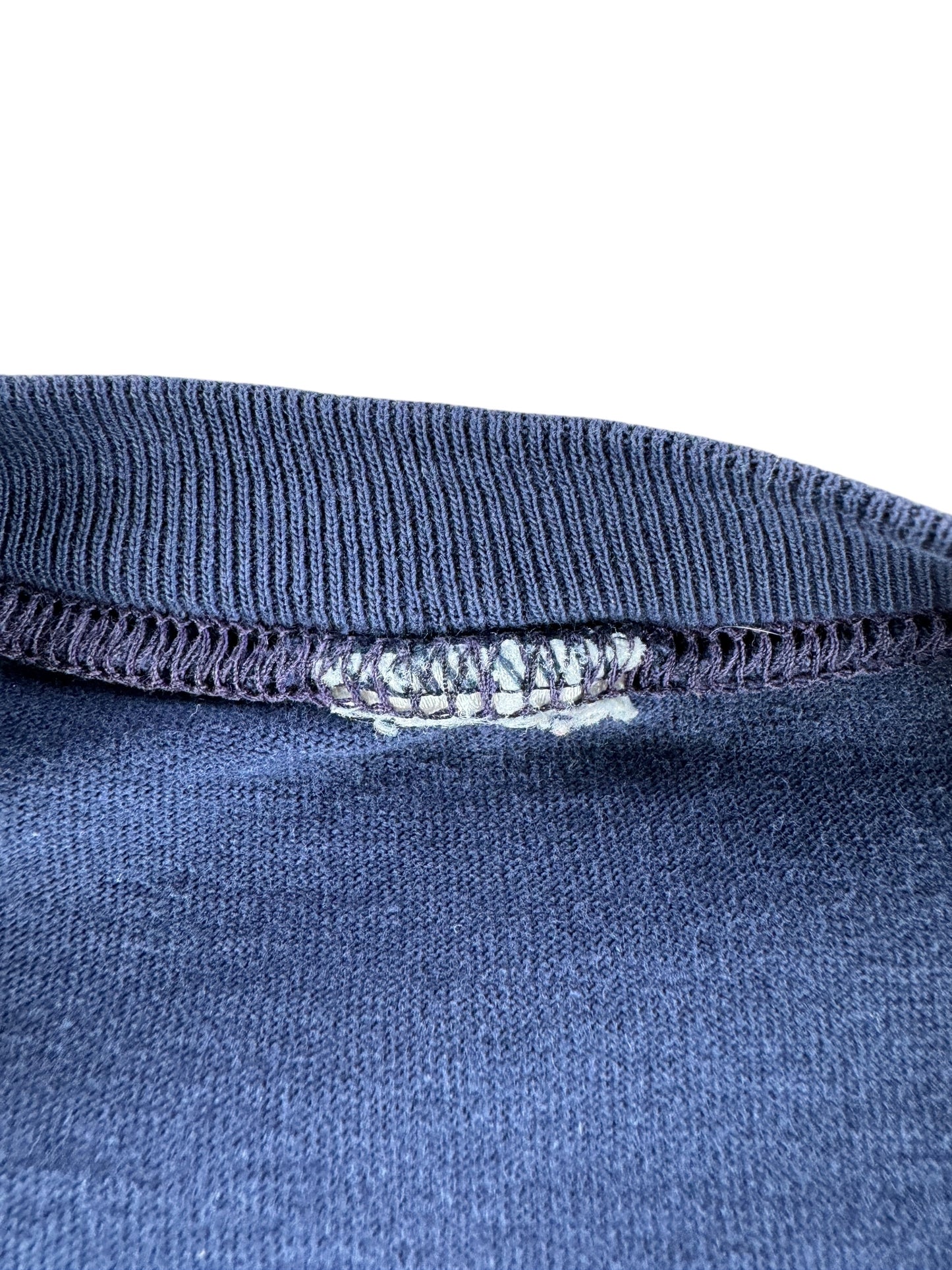 Tag on Vintage Navy Blue Single Stitch Tee SZ S