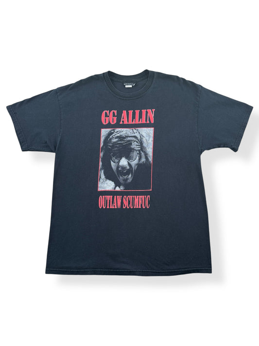 Front of Vintage GG Allin Outlaw Scumfuc Sour Puss Tee SZ XL
