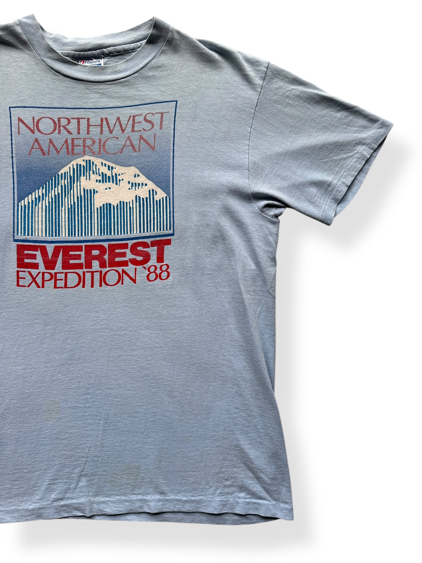 Front Left of Vintage 1988 Northwest American Everest Expedition Tee SZ L