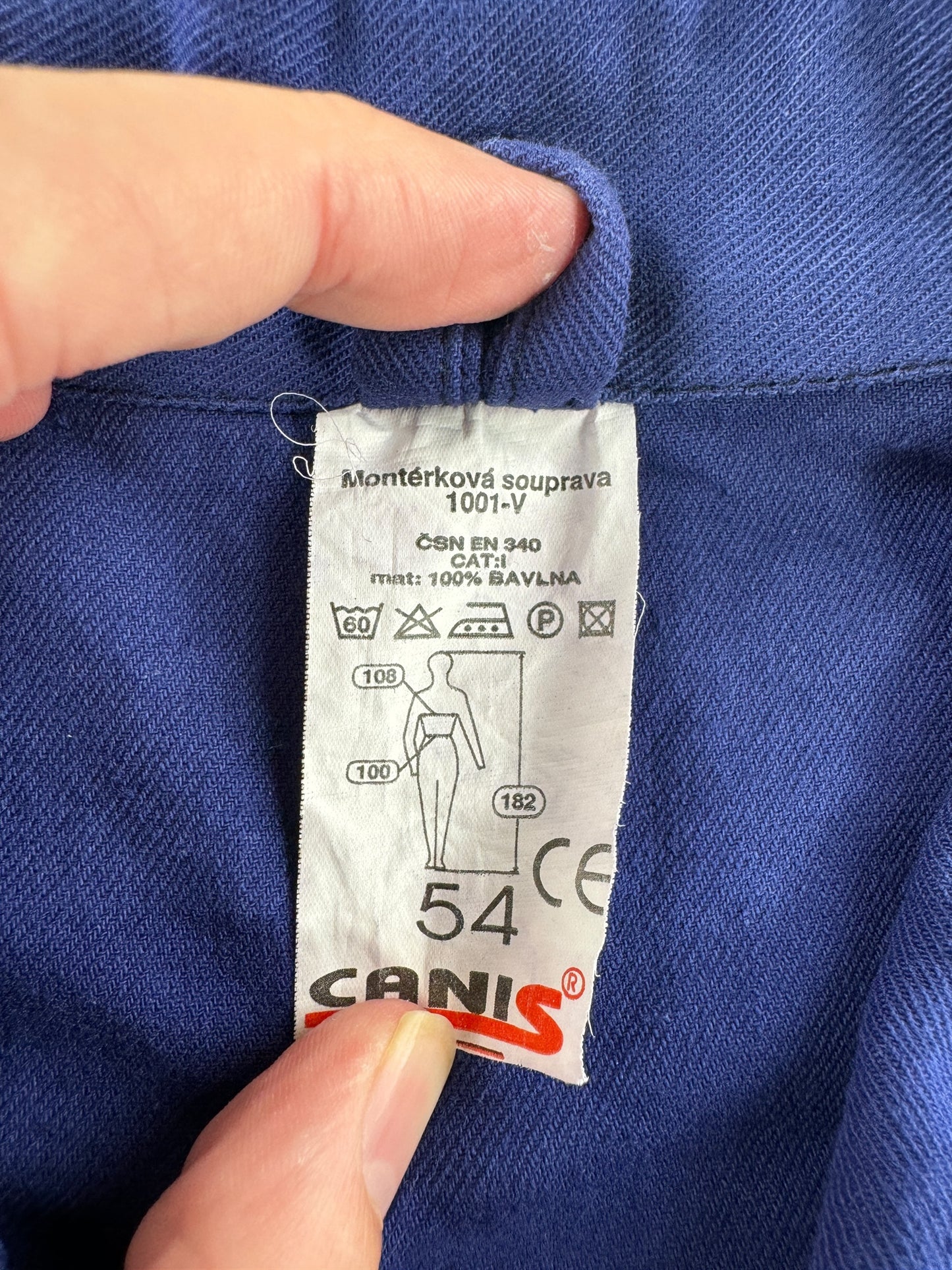 Tag on Vintage Sunfaded French Chore Coat SZ L