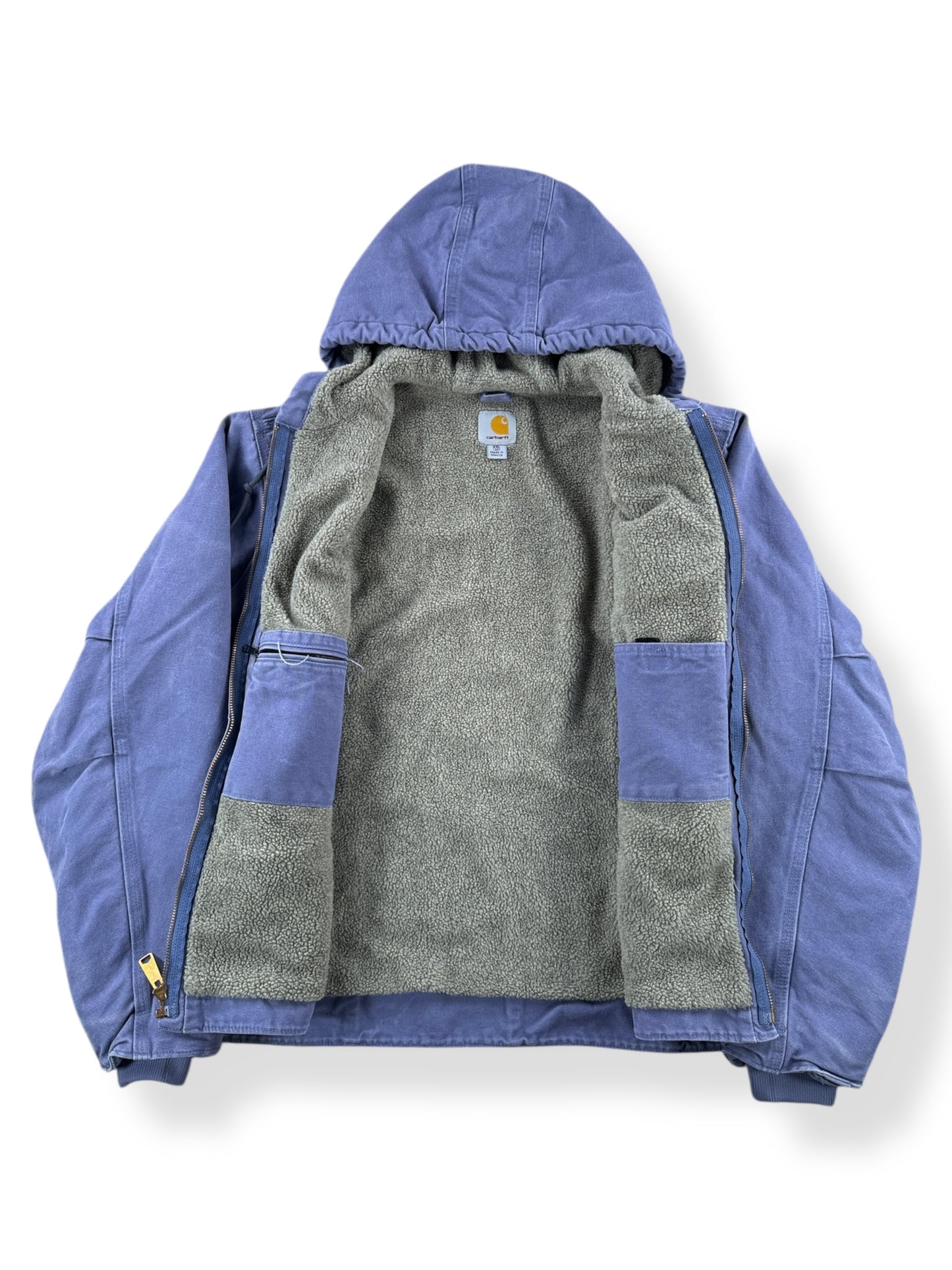 Inside of Carhartt Women's Blue Dusk Jacket SZ XXL