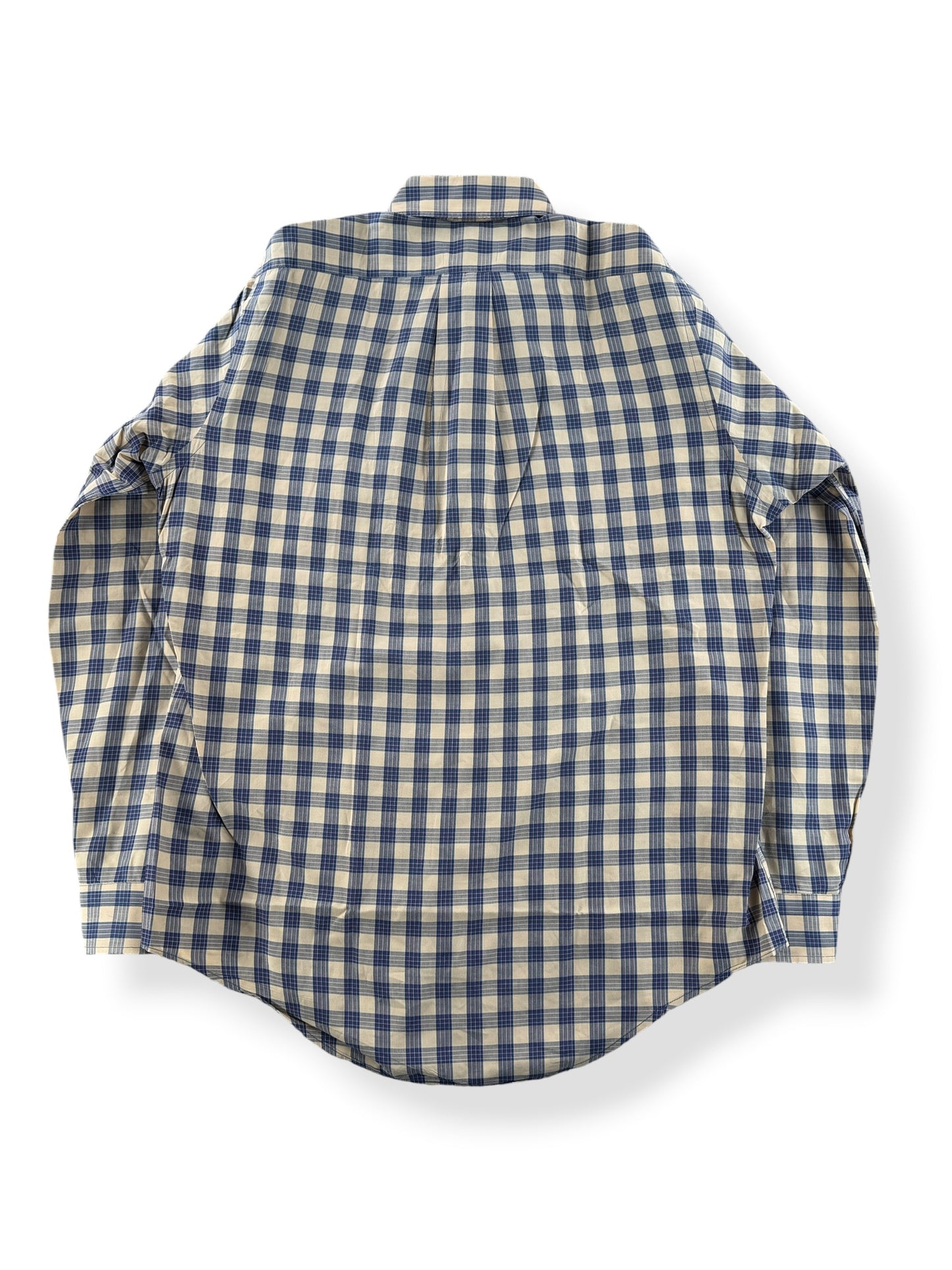 Back of Vintage 80s Abercrombie & Fitch Plaid Shirt SZ M