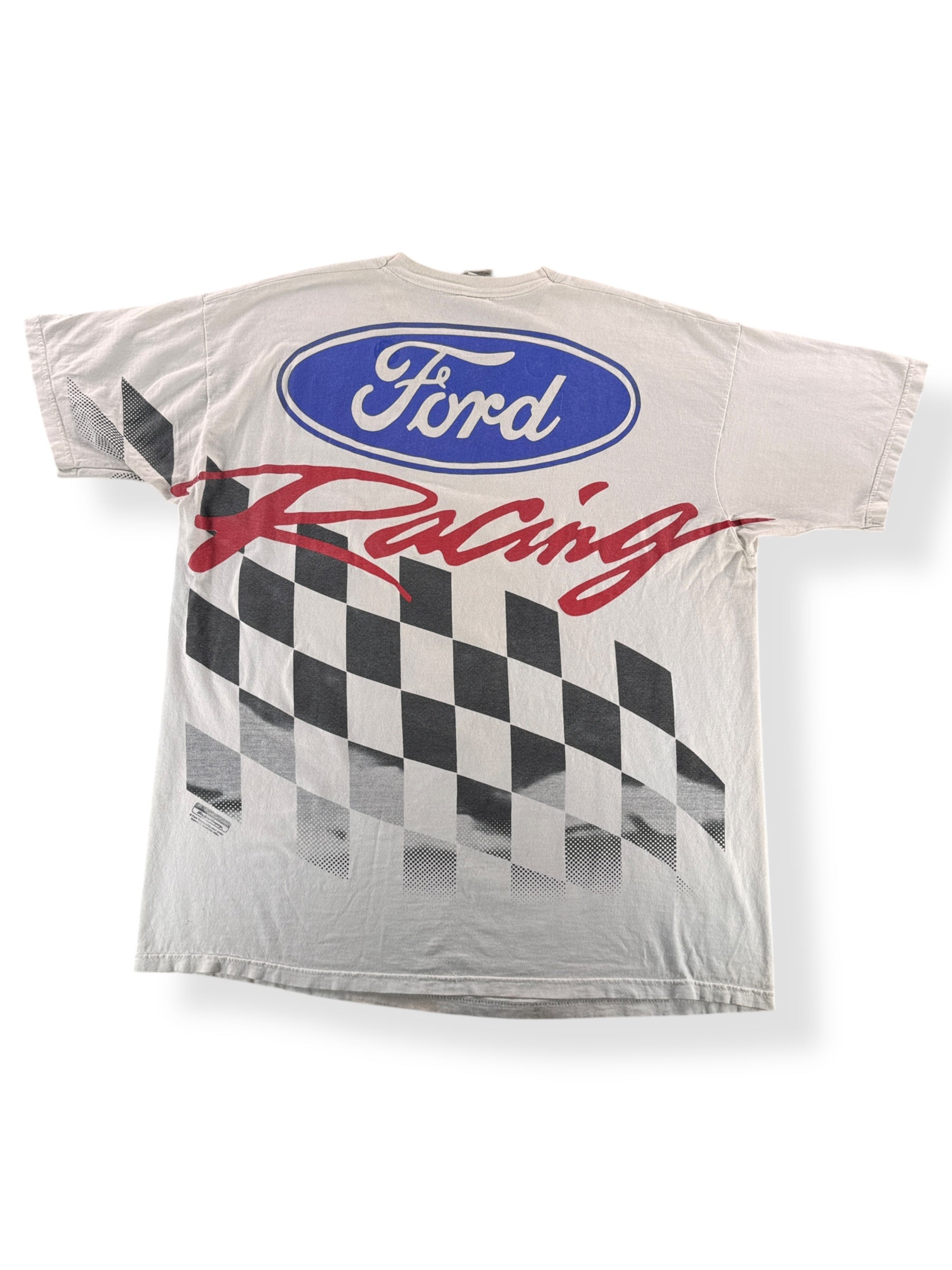 Back of Vintage Ford AOP Tee SZ XL AS IS