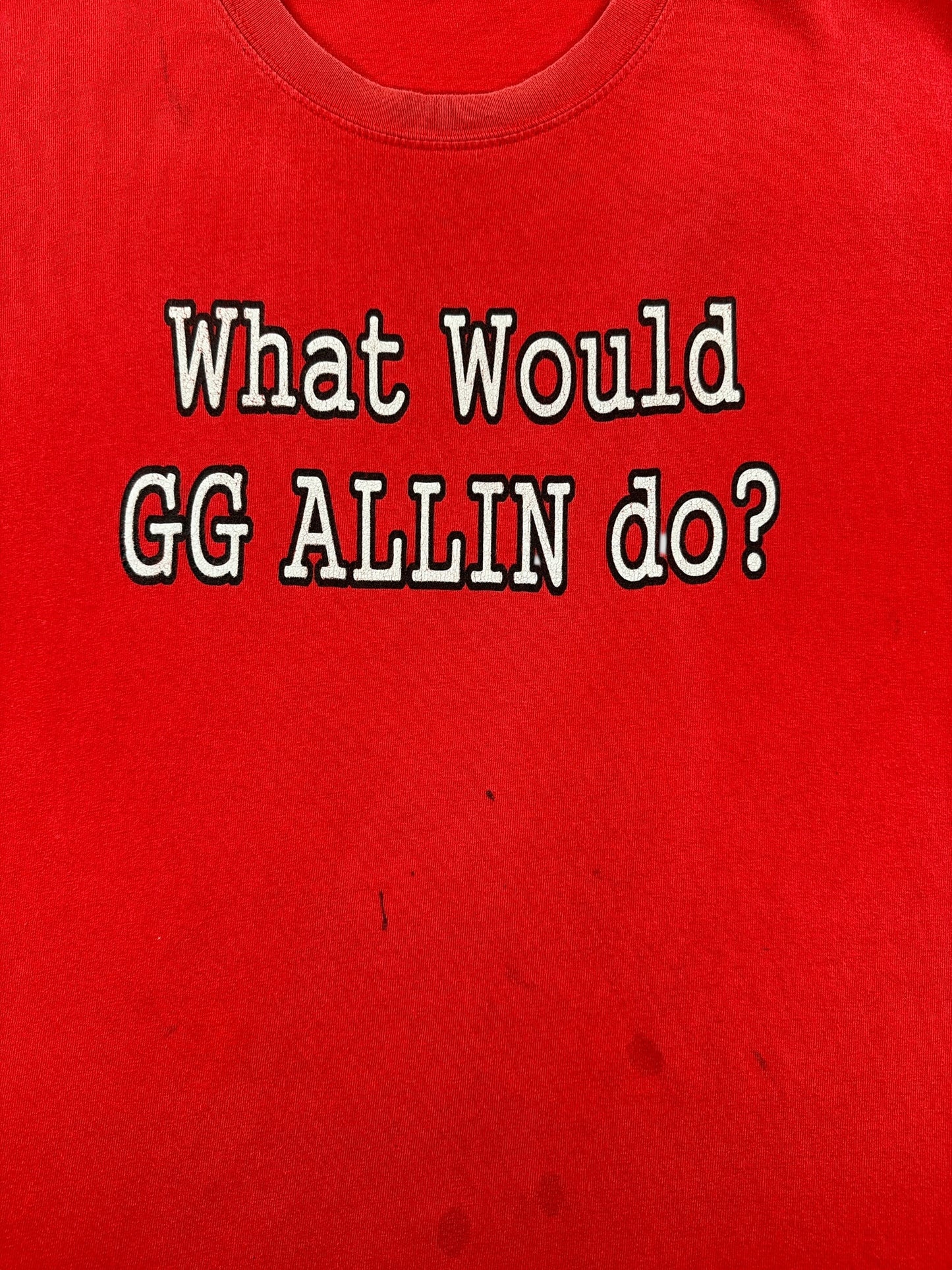 Graphic on Vintage What Would GG Allin Do Hells Kitchen Tacoma Tee SZ XL