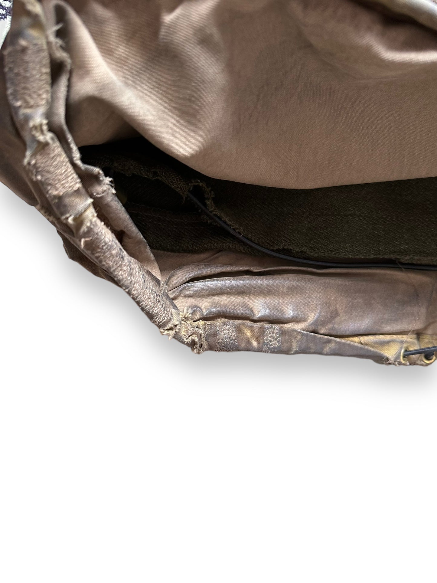 Internal Hem Repairs on Filson Nasty Boy Tin Cloth Field Jacket SZ 42 | Filson Tin Cloth Jacket | Vintage Workwear Seattle