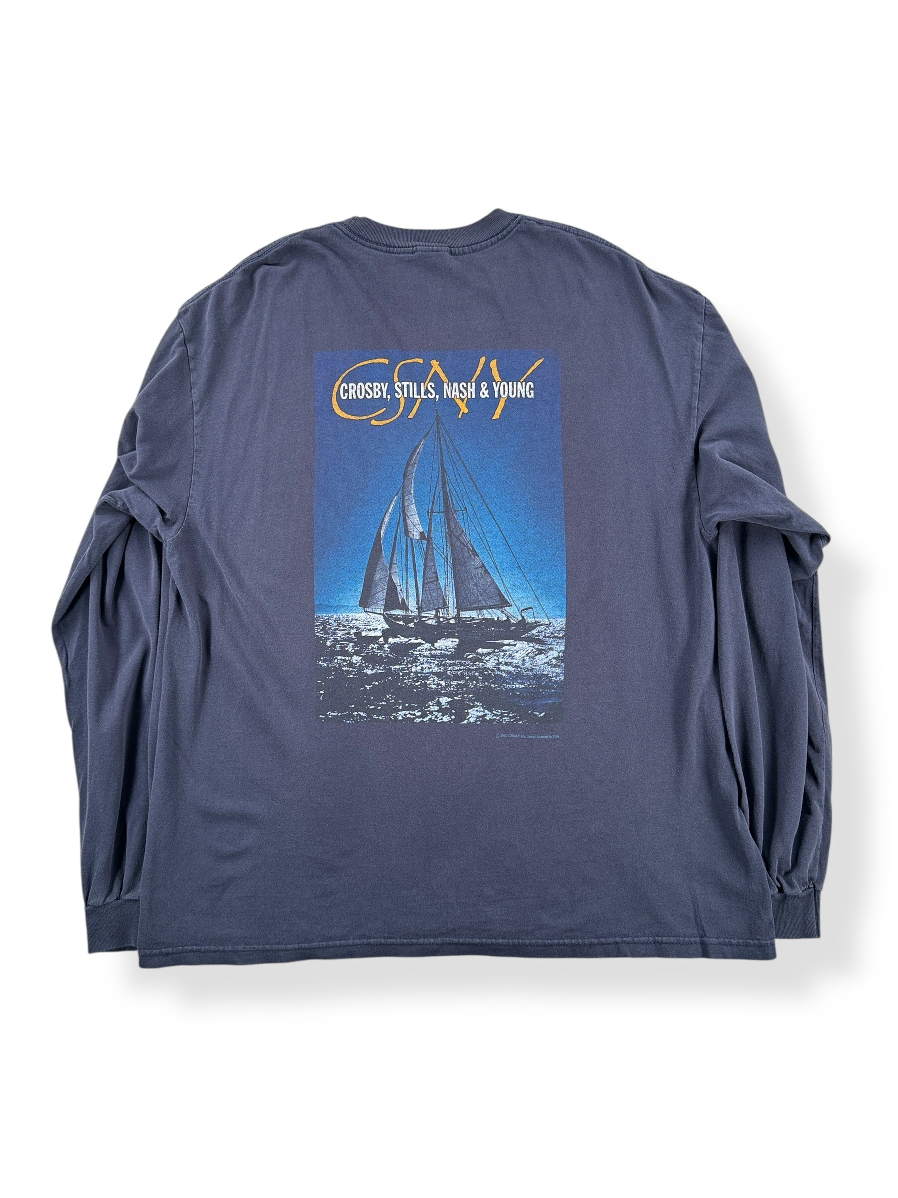 Back of Vintage Crosby, Stills, & Nash Longsleeve Tee SZ XL