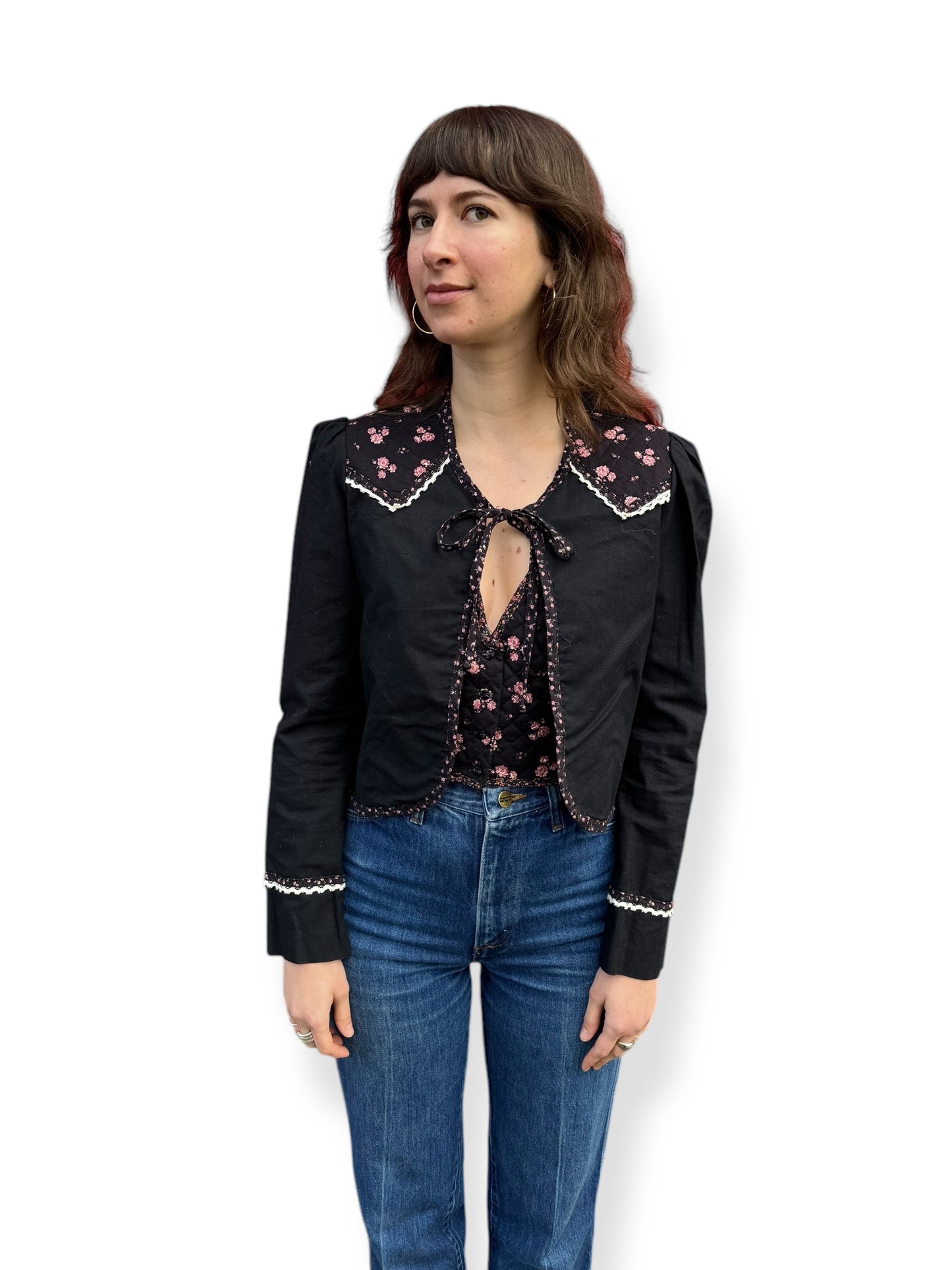 1970s Candi Quilted Vest and Jacket S