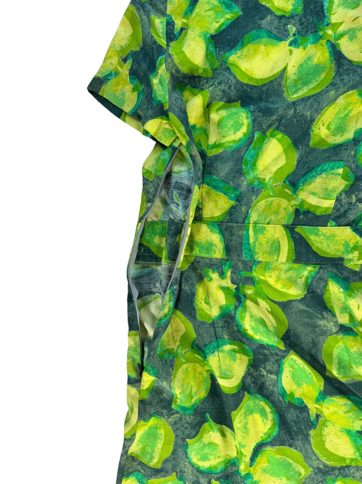 SIde zipper 1960s Lemon Dress M