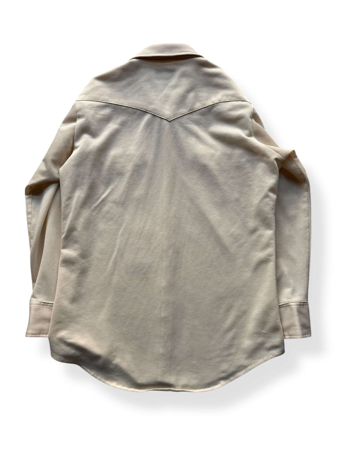 Back of Vintage Lee Polyester Pearl Snap SZ XL