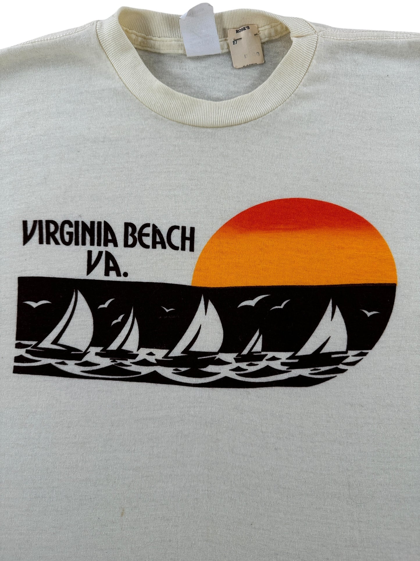 Graphic of Vintage NOS Virginia Beach Tee SZ S