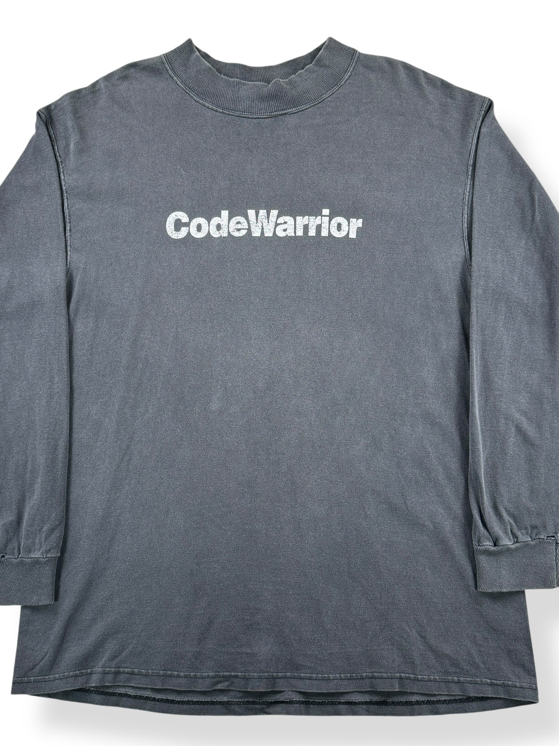 Close Up of Vintage Code Warrior Longsleeve Tee SZ XL
