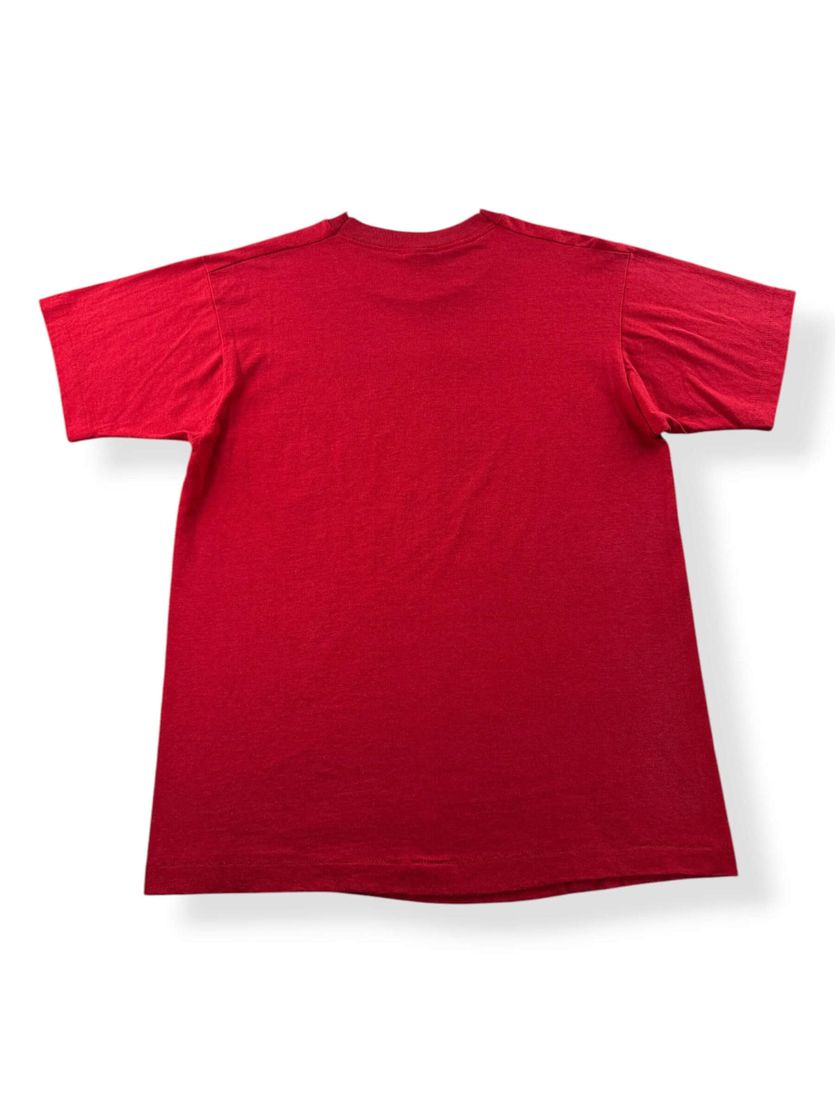 Back of Vintage Red 1990 First Nations Orca Tee SZ L