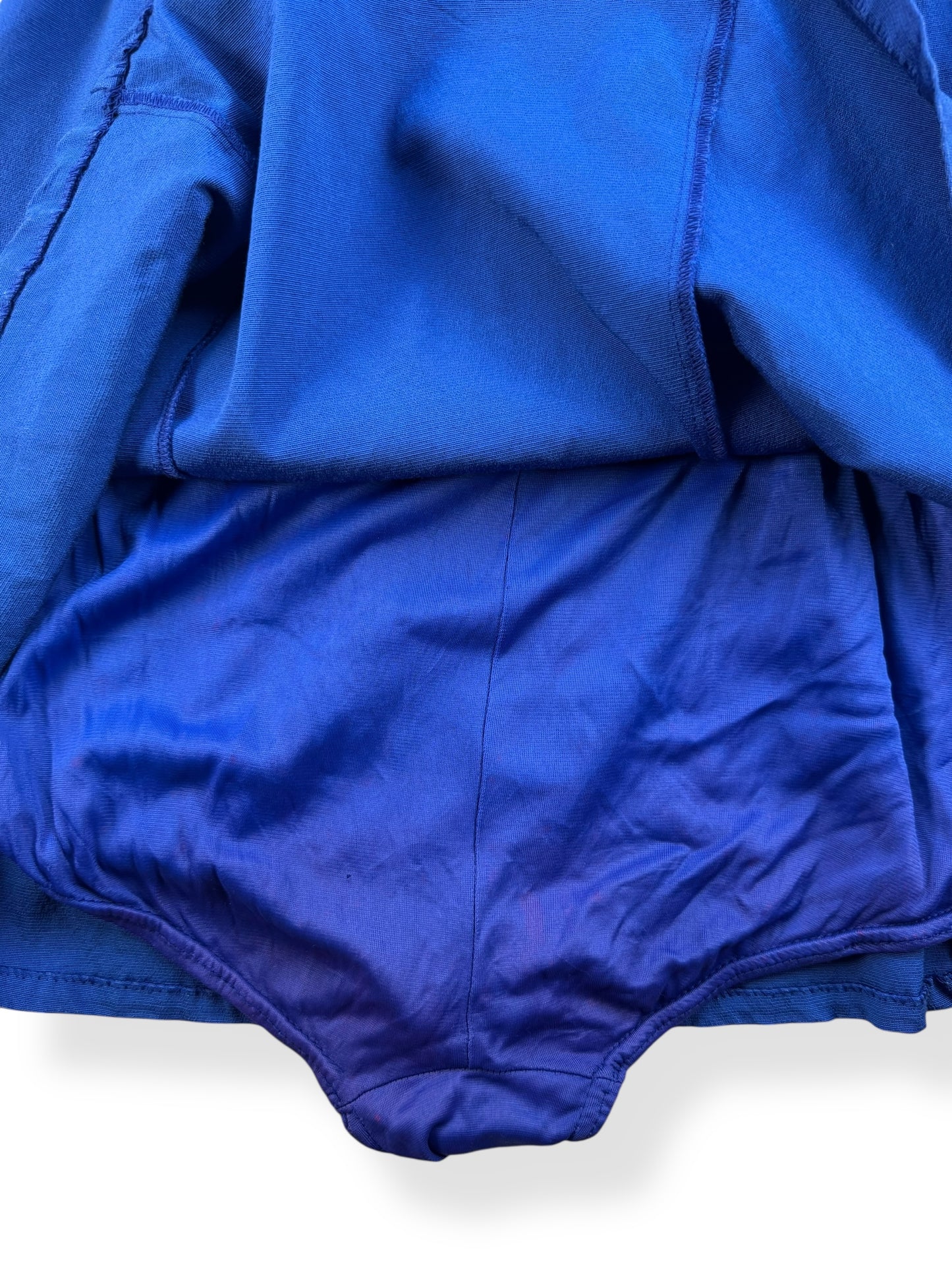 UNder skirt of 1960s Navy Blue Kerrybrook Bathing Suit M-L