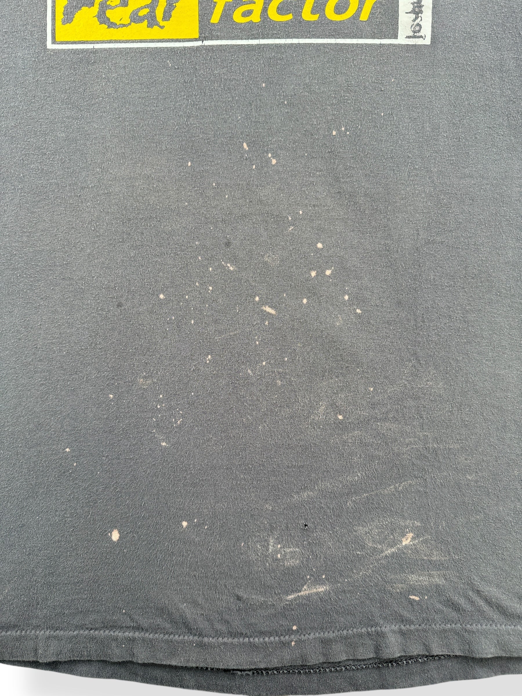 Stains on Vintage Fear Factor Tee SZ L AS IS