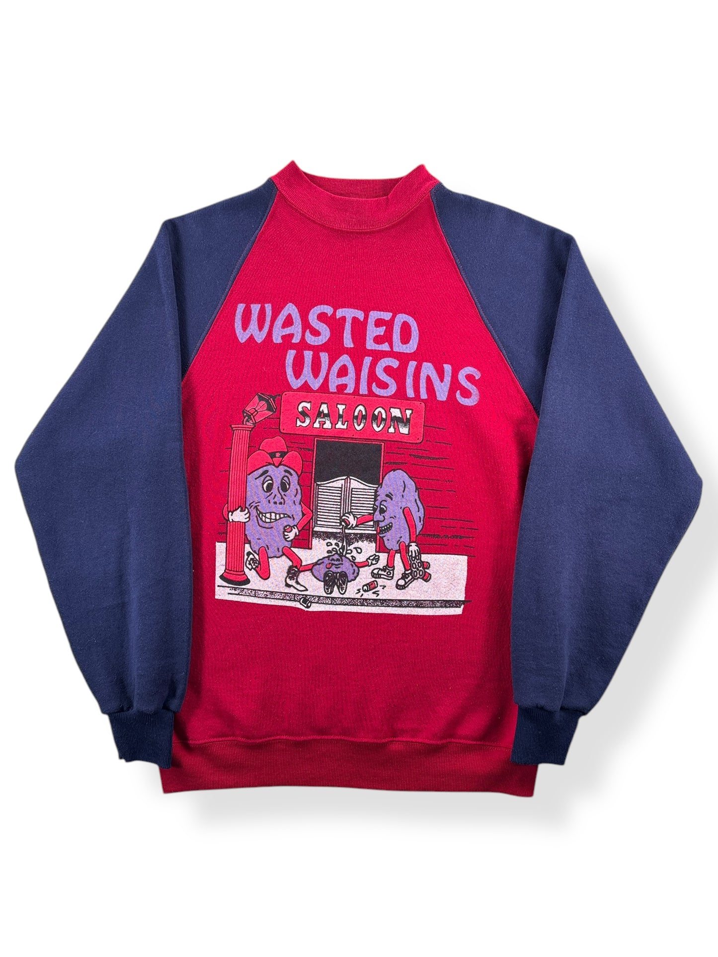 Front of Vintage Wasted Waisins Crewneck SZ M