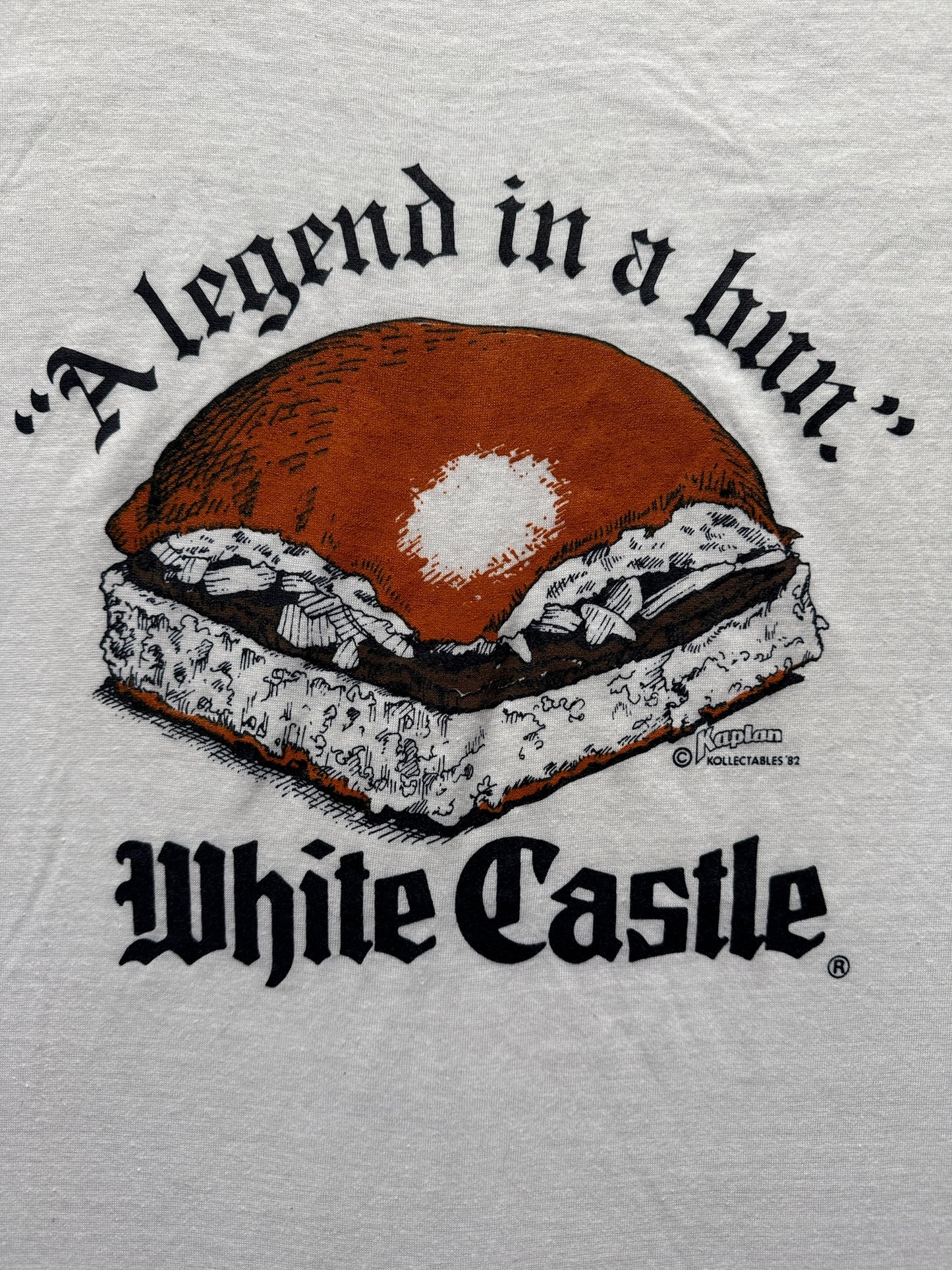 Graphic on Vintage Whitecastle Ringer Tee SZ XL