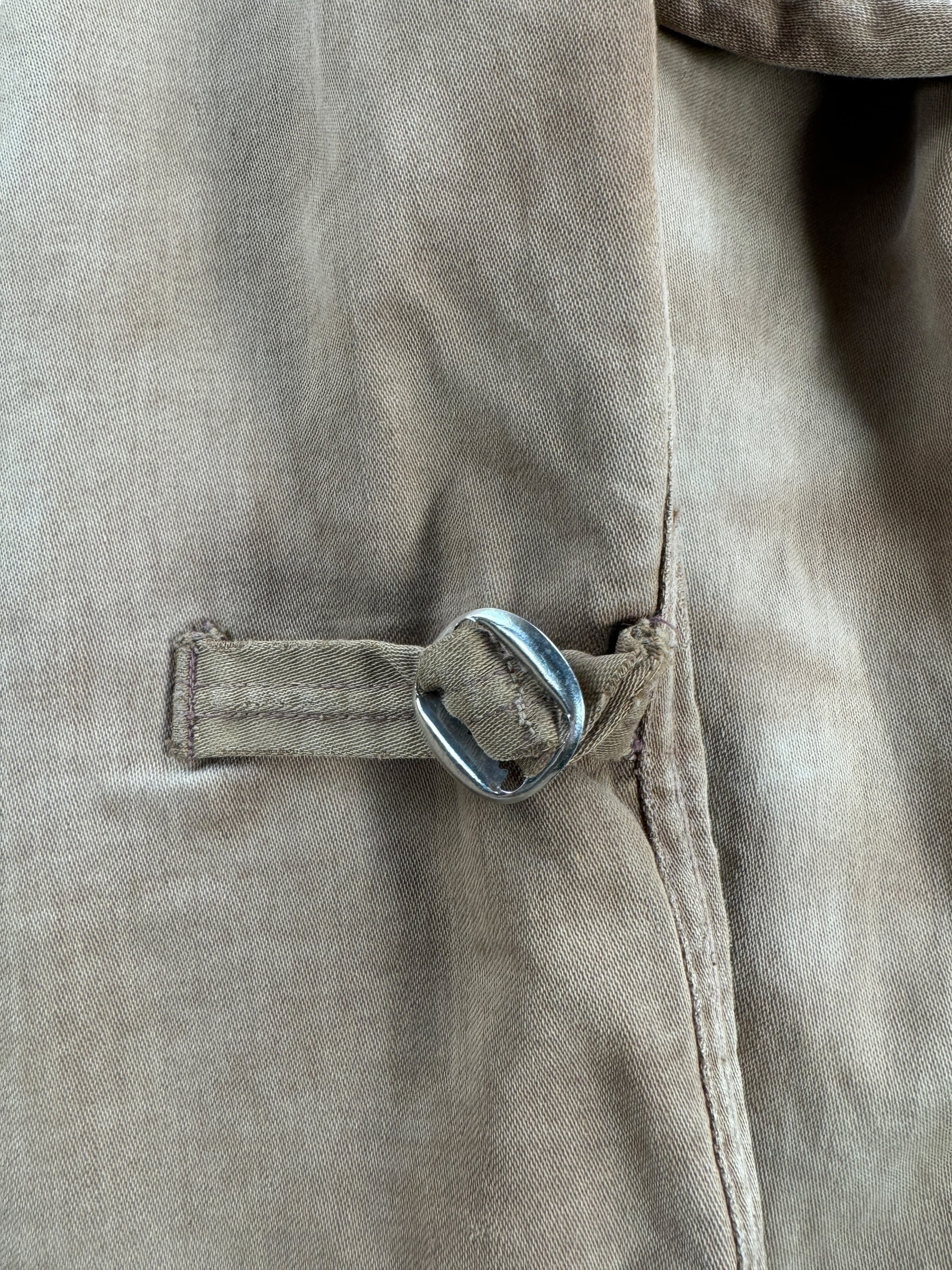 Buckle on Vintage 40s Era Blanket Lined Work Jacket SZ S