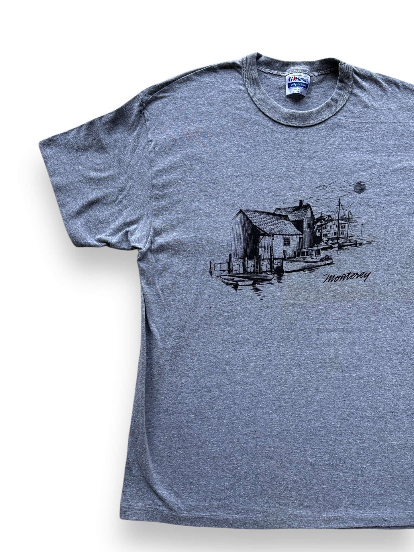 front right of Vintage Monterey California Wharf Tee SZ L