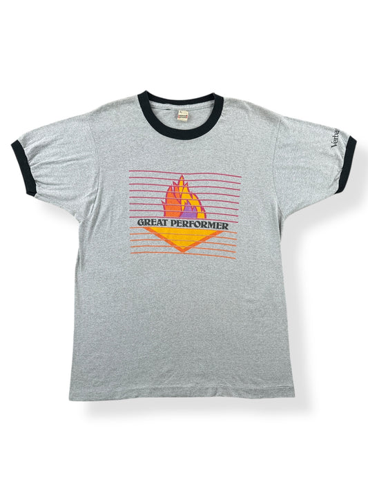 Front of Vintage Great Performer Ringer Tee SZ L