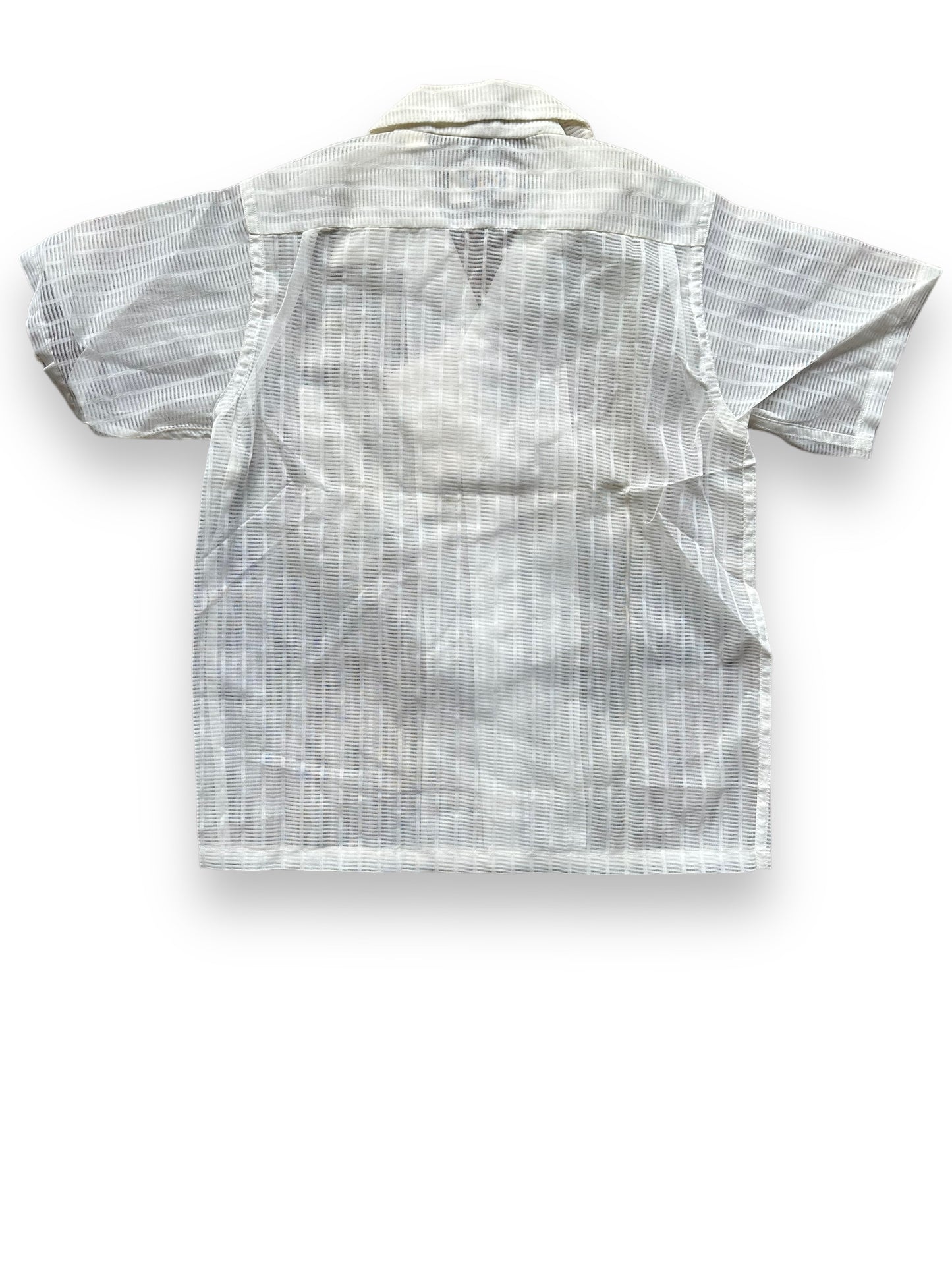 Rear View of Vintage Deadstock Blue Bell Nylon Loop Collar Shirt SZ 12 | Vintage Loop Collar Shirt Seattle | Barn Owl Vintage Seattle