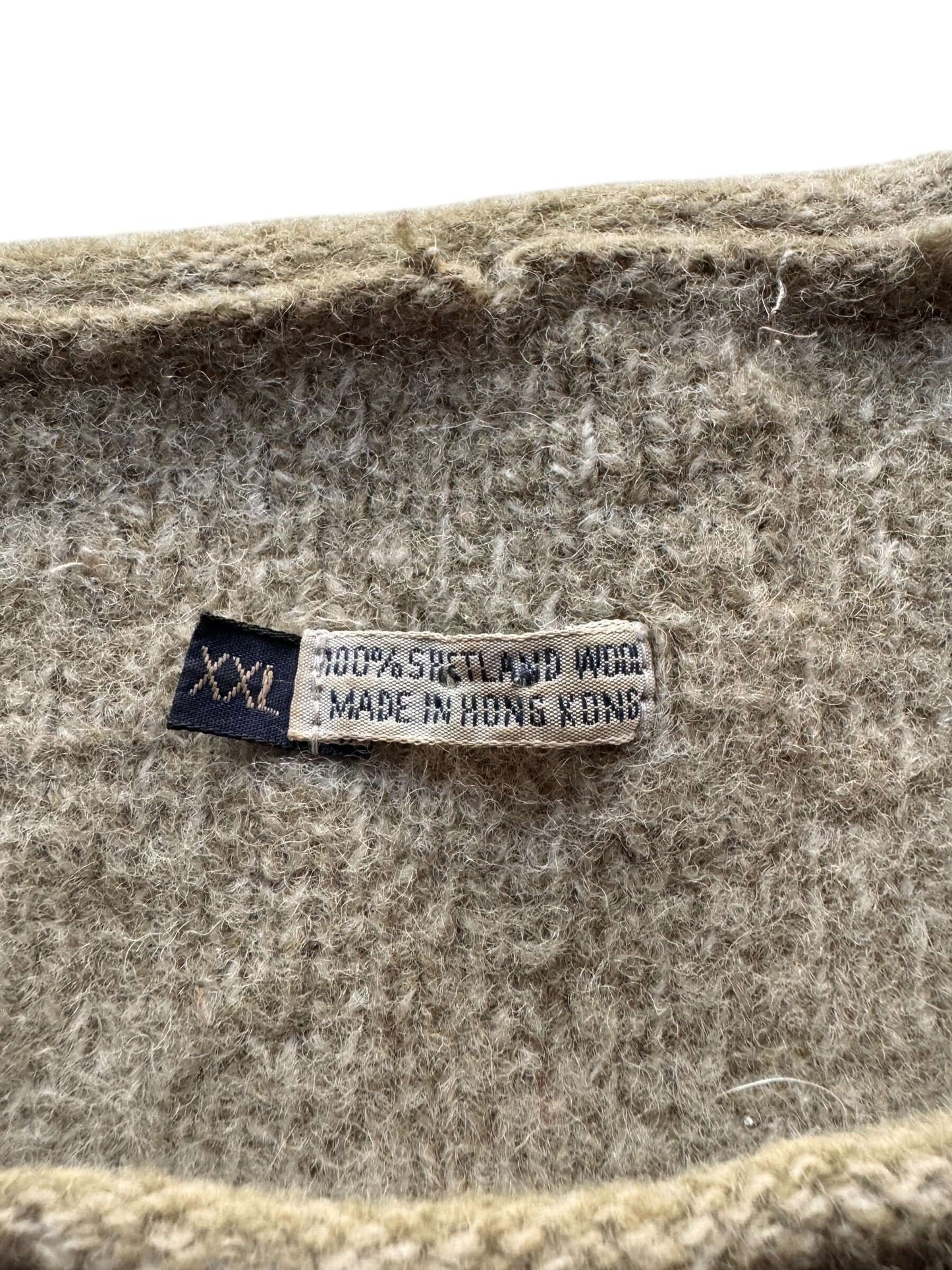 Tag on Shetland Wool Sweater SZ L