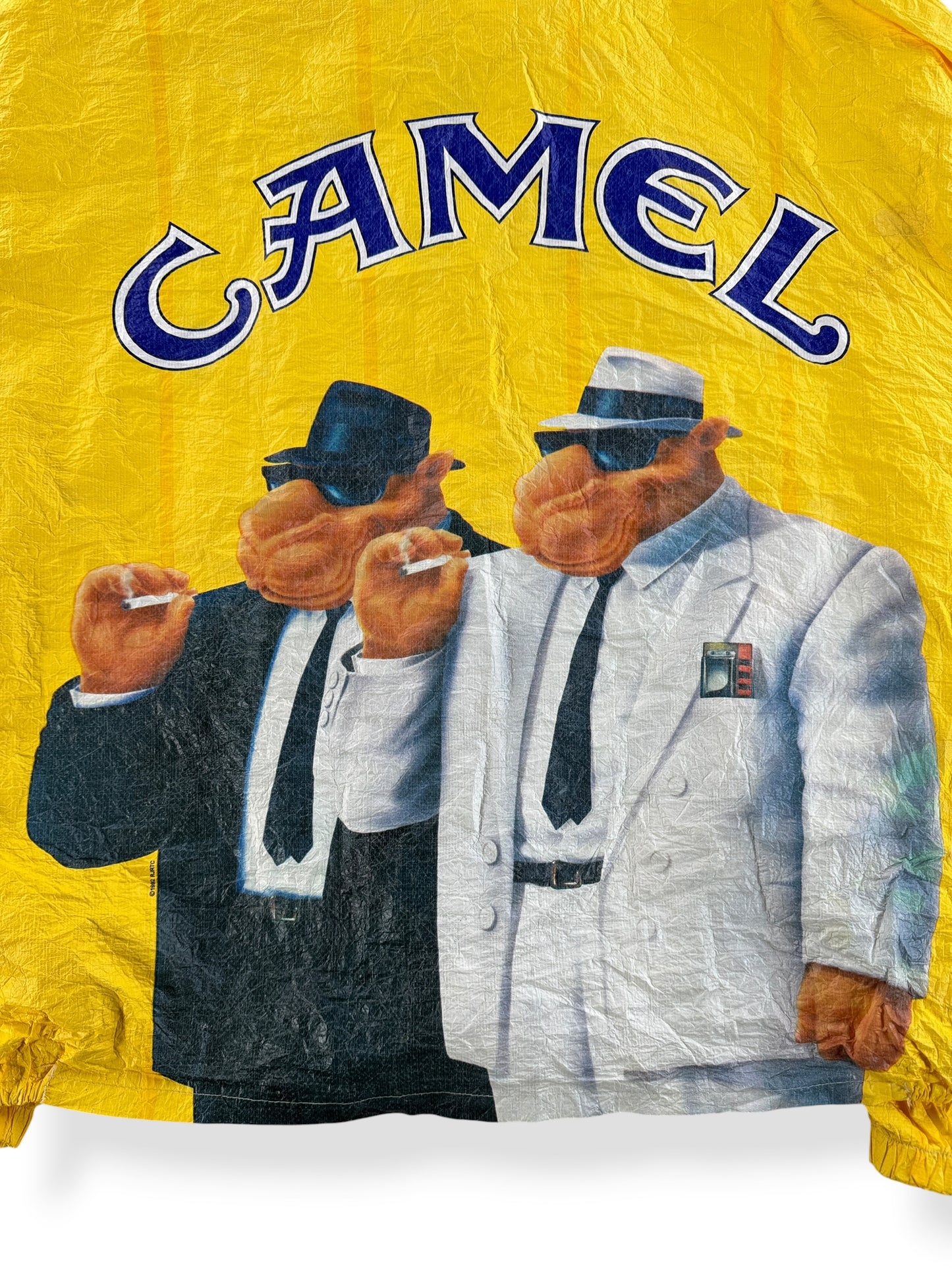 Back Graphic of Vintage Camel Windbreaker SZ XL