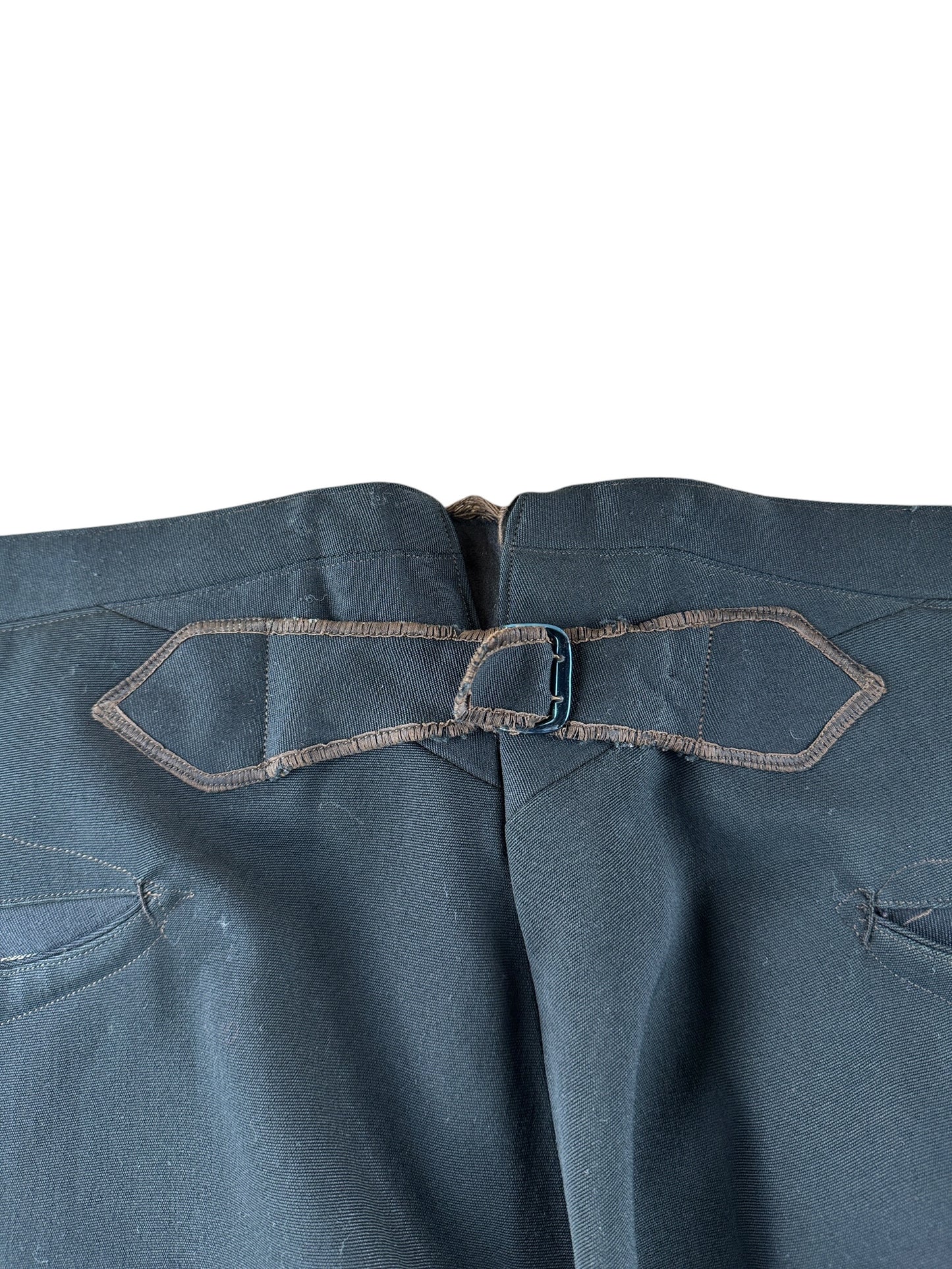 Buckle Back on Vintage Early 20th Century Buckle Back Trousers W35