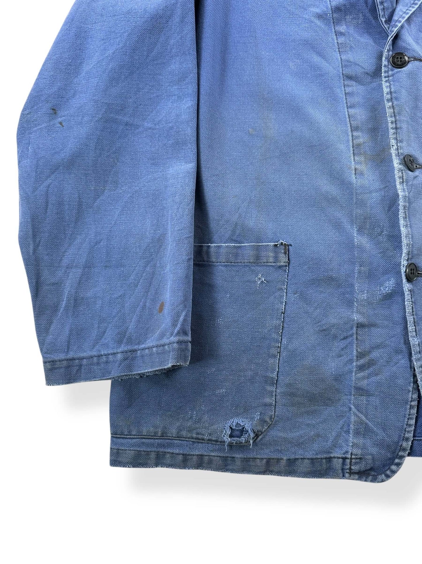 Sleeve of Vintage French Chore Coat SZ L