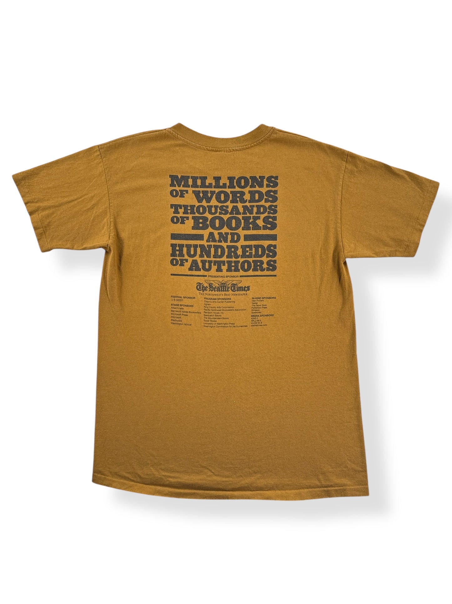 Back of Vintage Northwest Bookfest Tee SZ L
