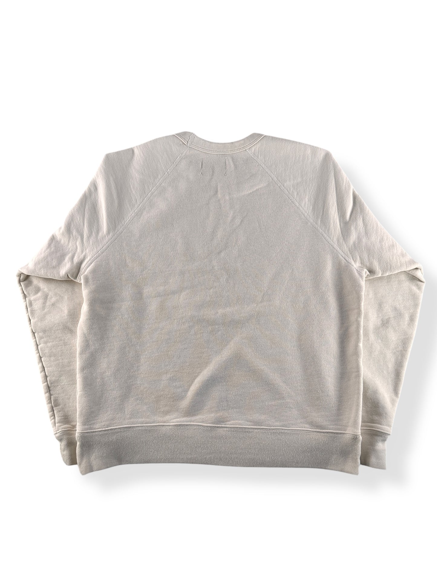 Back of Modern Dehen Heavy Duty Crew White SZ L