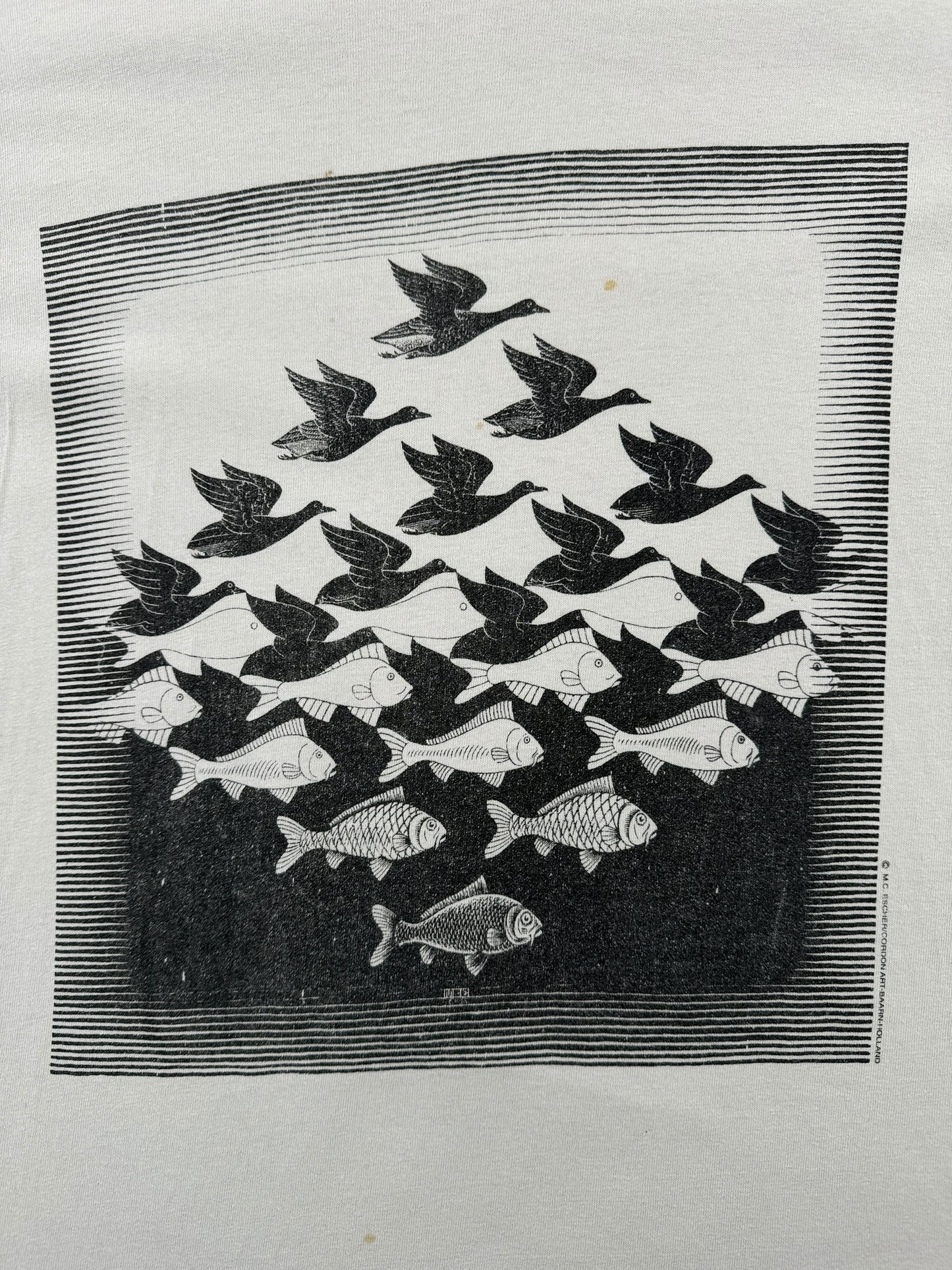 Graphic of Vintage MC Escher Tee SZ M AS IS